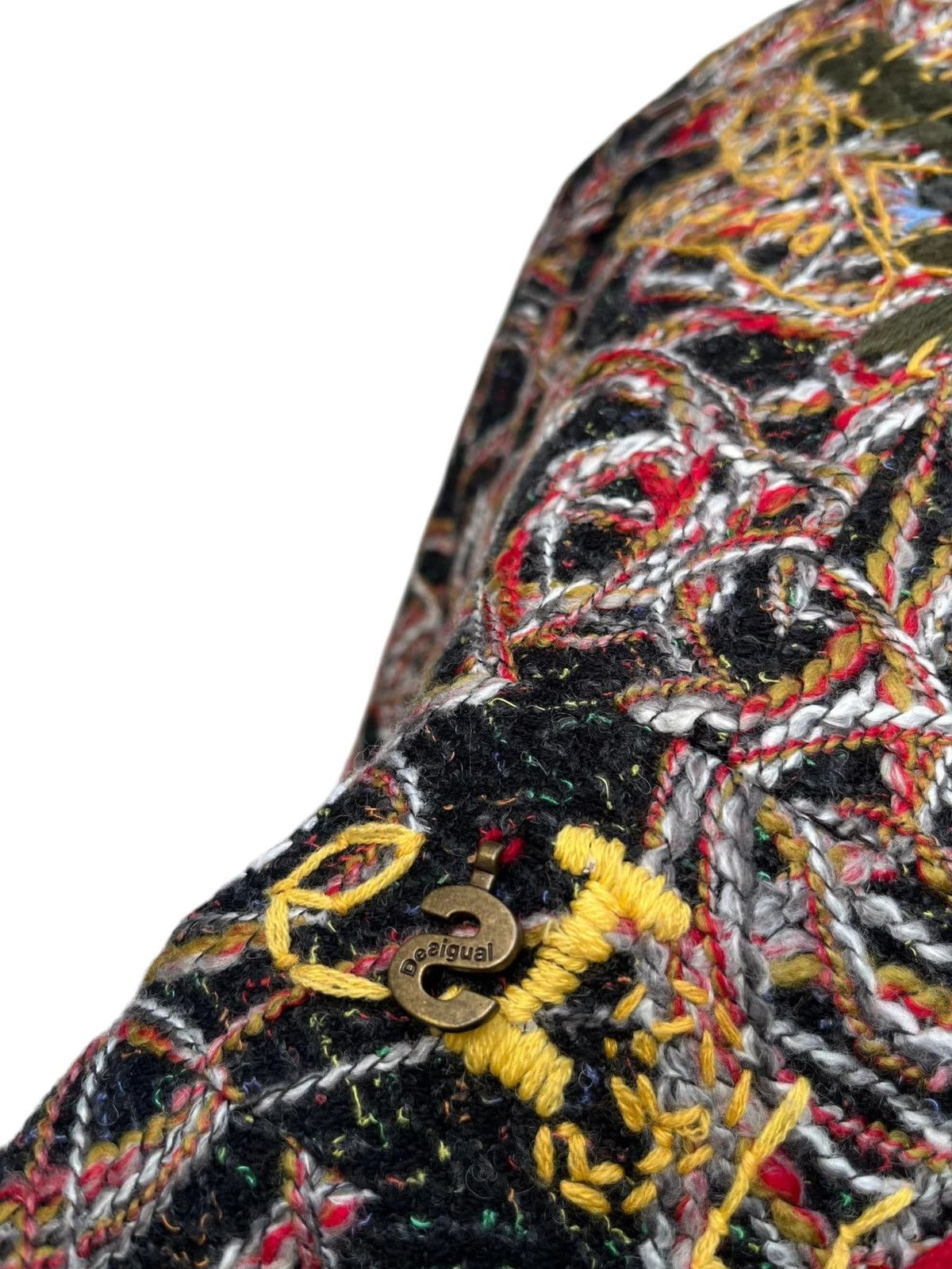 Desigual Desigual Twisted Boucle Fitted Coat Size 38 Size M / US 6-8 / IT 42-44 - 16 Thumbnail