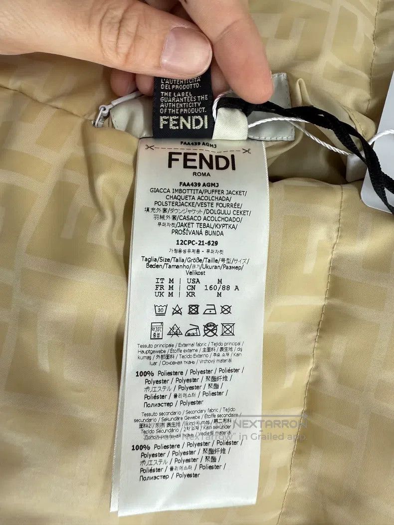 Fendi Fendi Reversible fur collar cotton padded coat Size M / US 6-8 / IT 42-44 - 4 Thumbnail