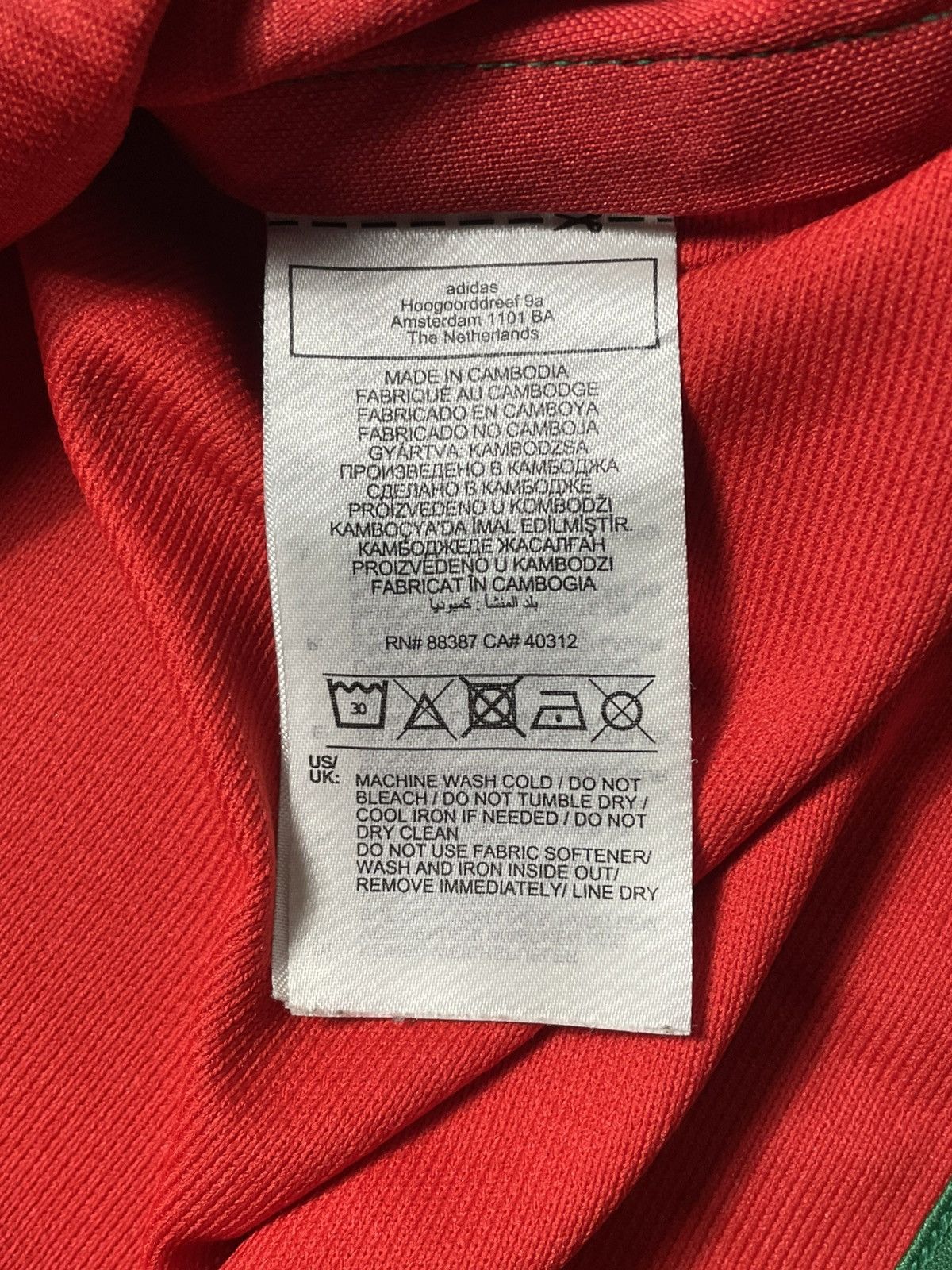 Adidas Adidas Wales 2022 2023 Home Football Shirt Soccer Jersey Size US L / EU 52-54 / 3 - 6 Thumbnail