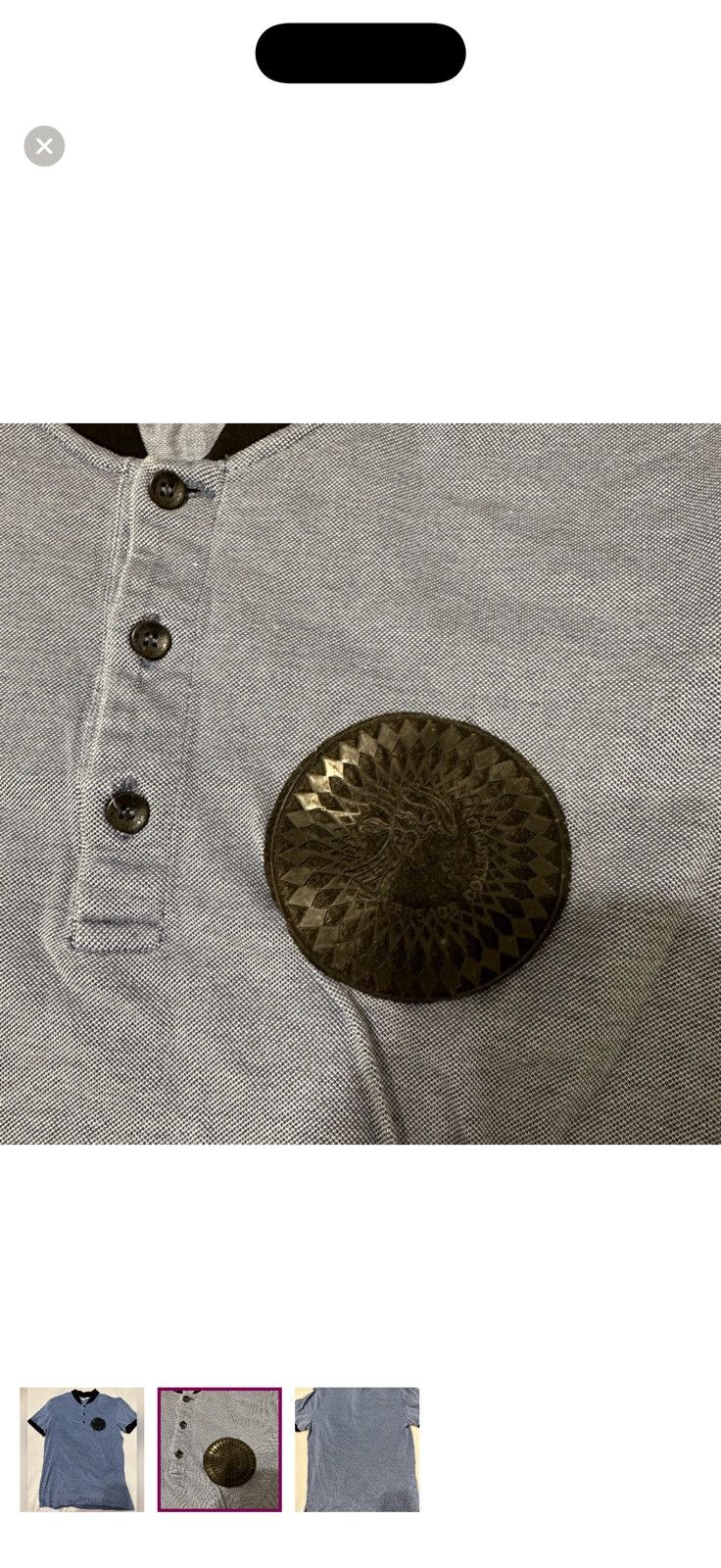 Versace Versace henley/polo Size US S / EU 44-46 / 1 - 2 Thumbnail