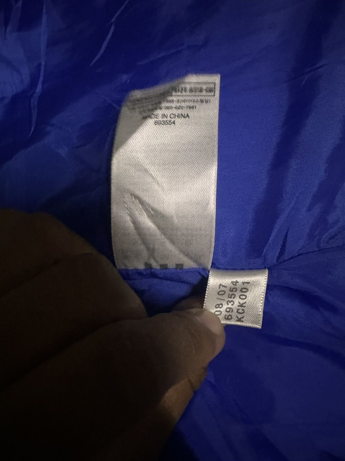 Chelsea Soccer Chelsea Adidas Puffer Jacket Blue 08/07 Size US L / EU 52-54 / 3 - 11 Thumbnail