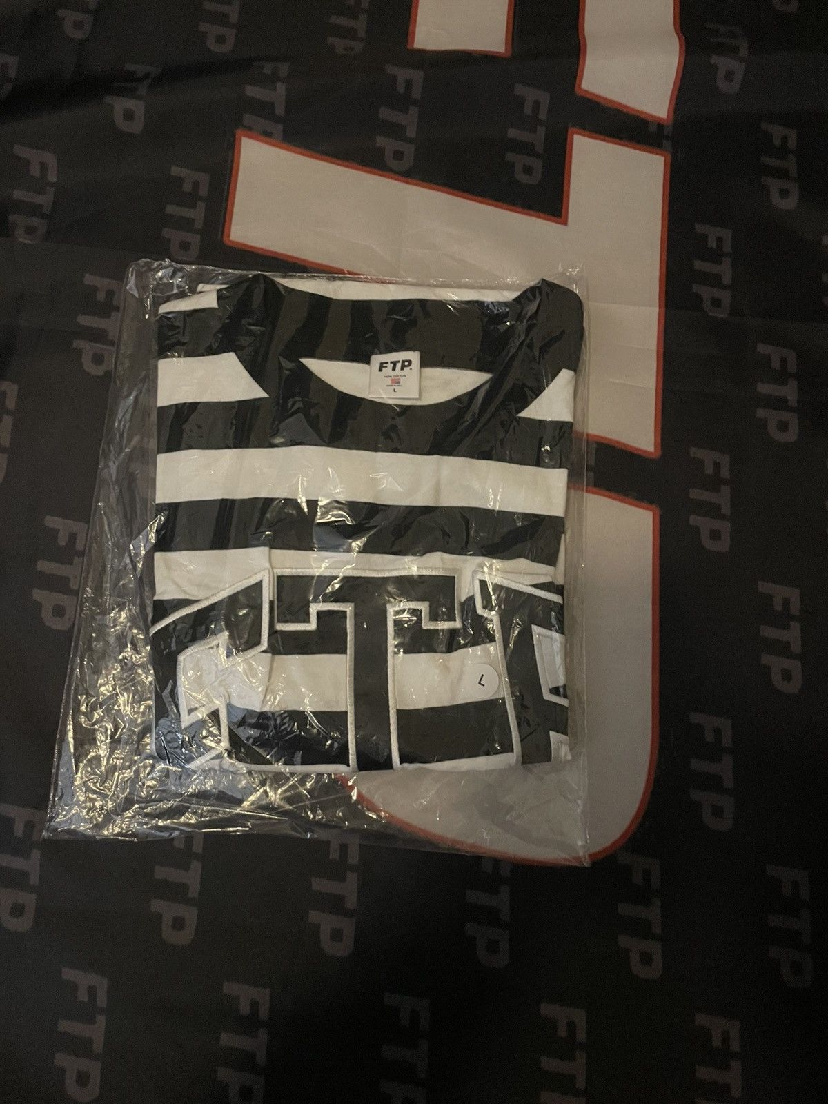 Fuck The Population FTP Striped Arch Logo Tee Size US L / EU 52-54 / 3 - 4 Thumbnail