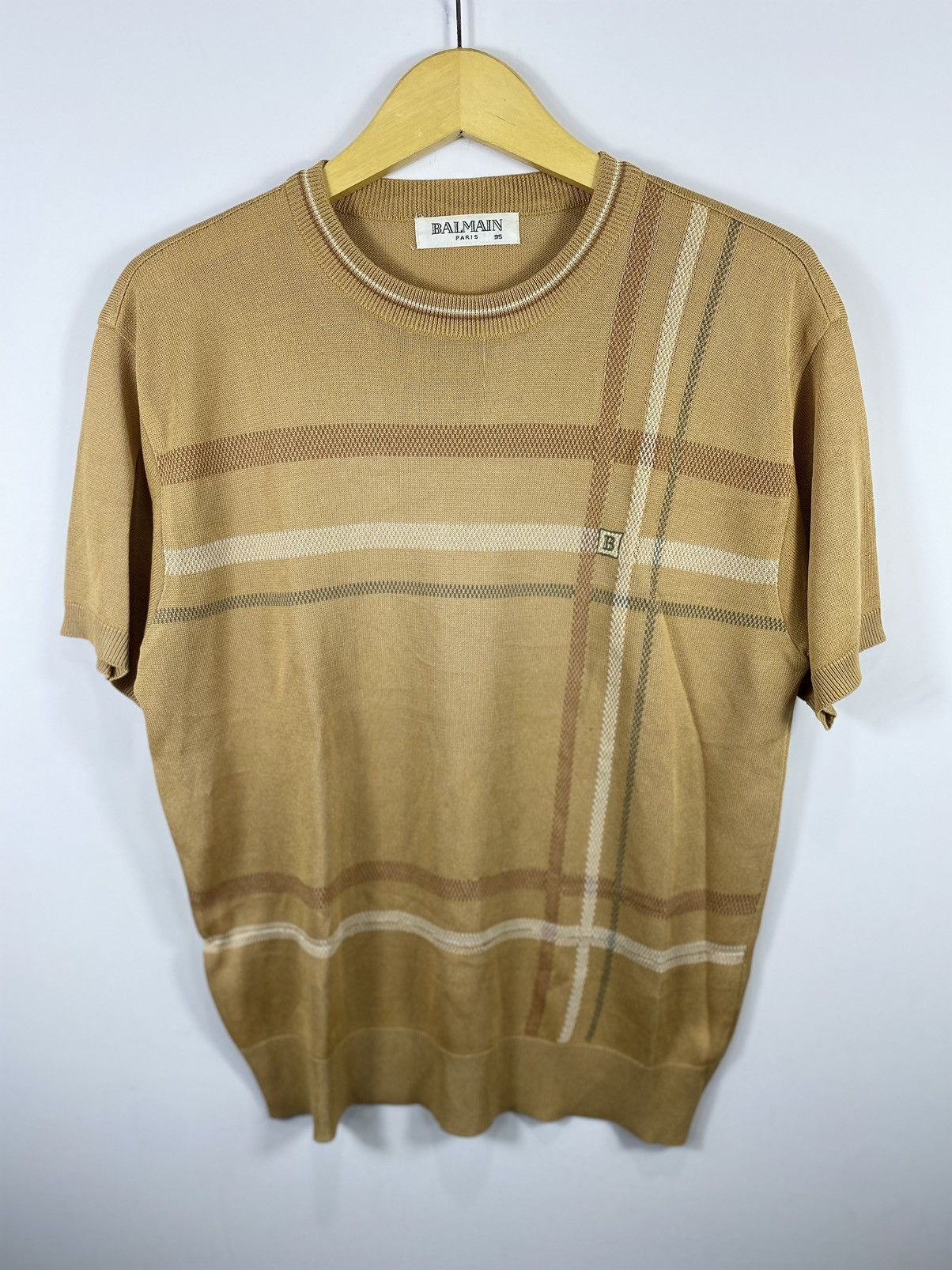 Vintage Balmain tshirt Logo