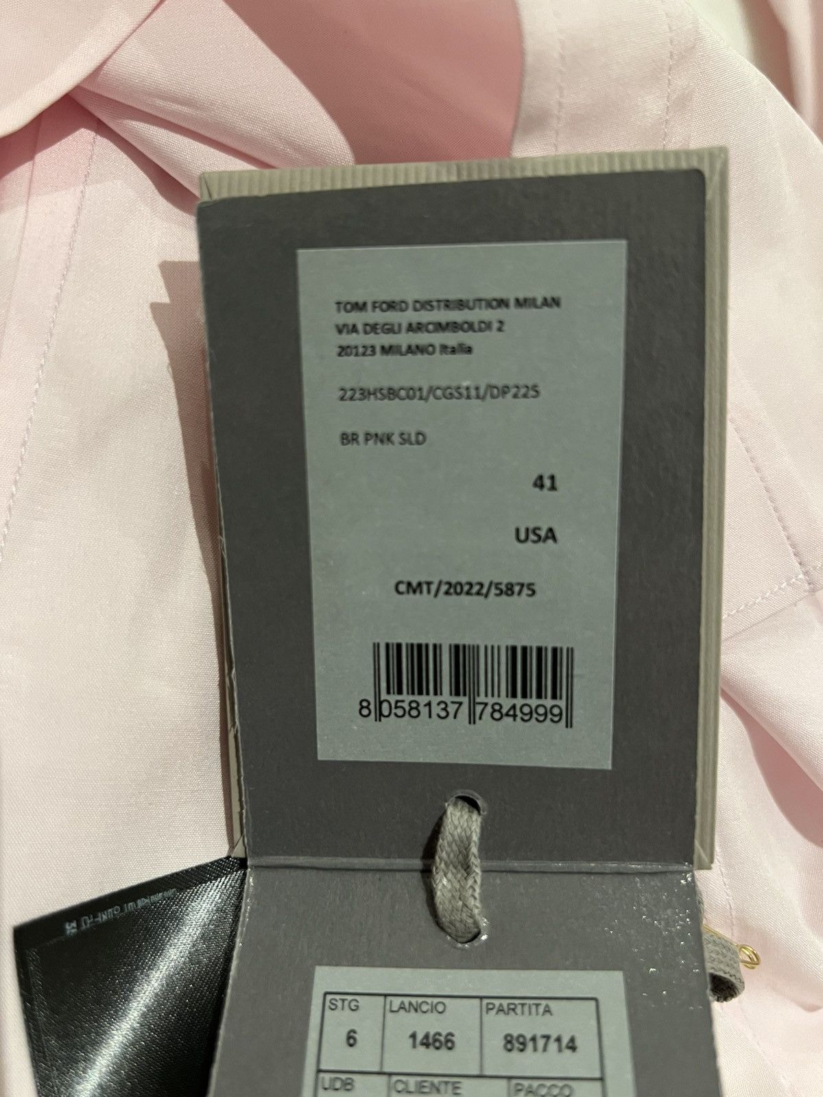 Tom Ford TOM FORD Pink Dress Shirt Size 16 41 Long Sleeves Cotton Size US M / EU 48-50 / 2 - 11 Thumbnail