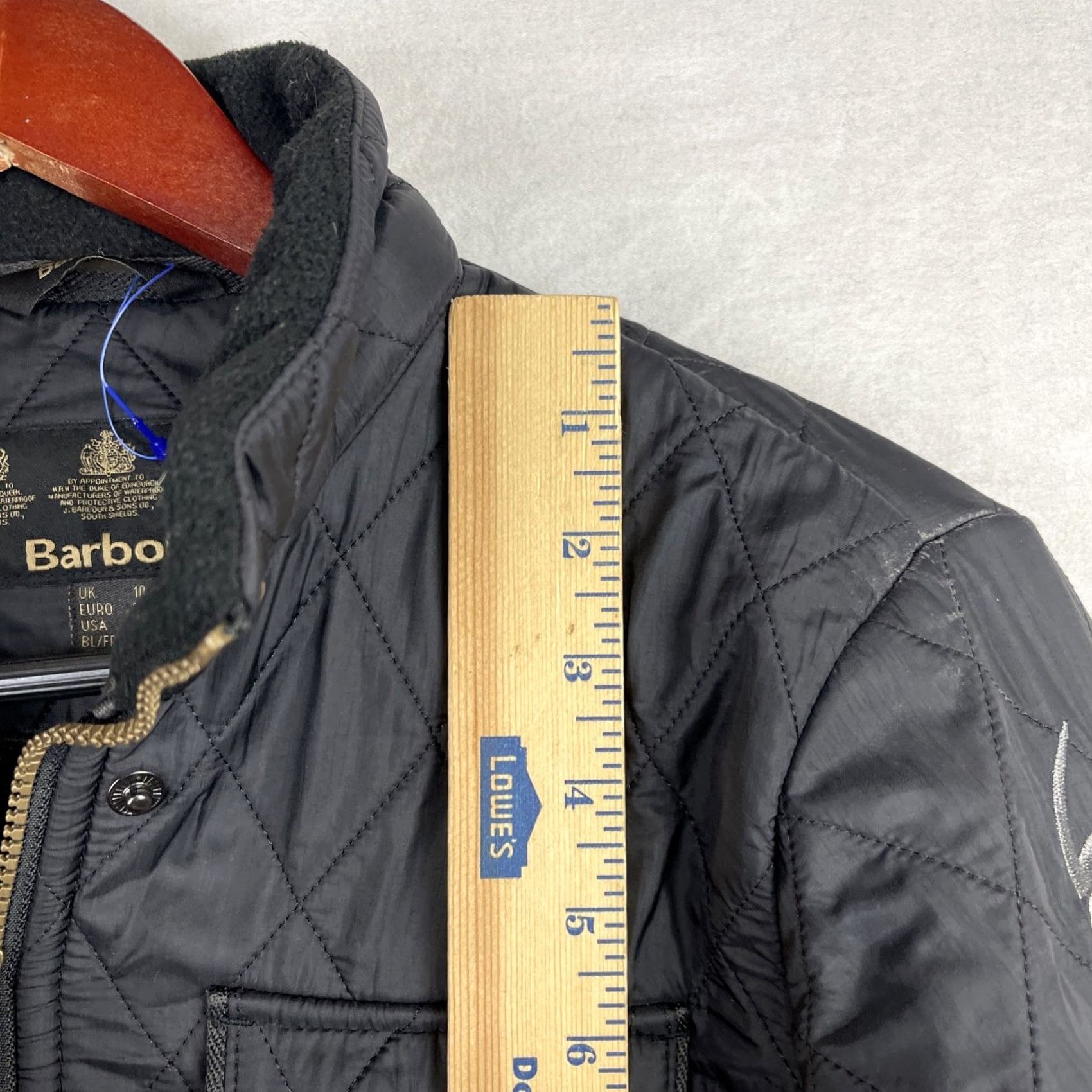 Barbour Barbour Jacket Womens 6 Black Utility Polarquilt Field Season 6 Game Of Thrones Size M / US 6-8 / IT 42-44 - 7 Thumbnail