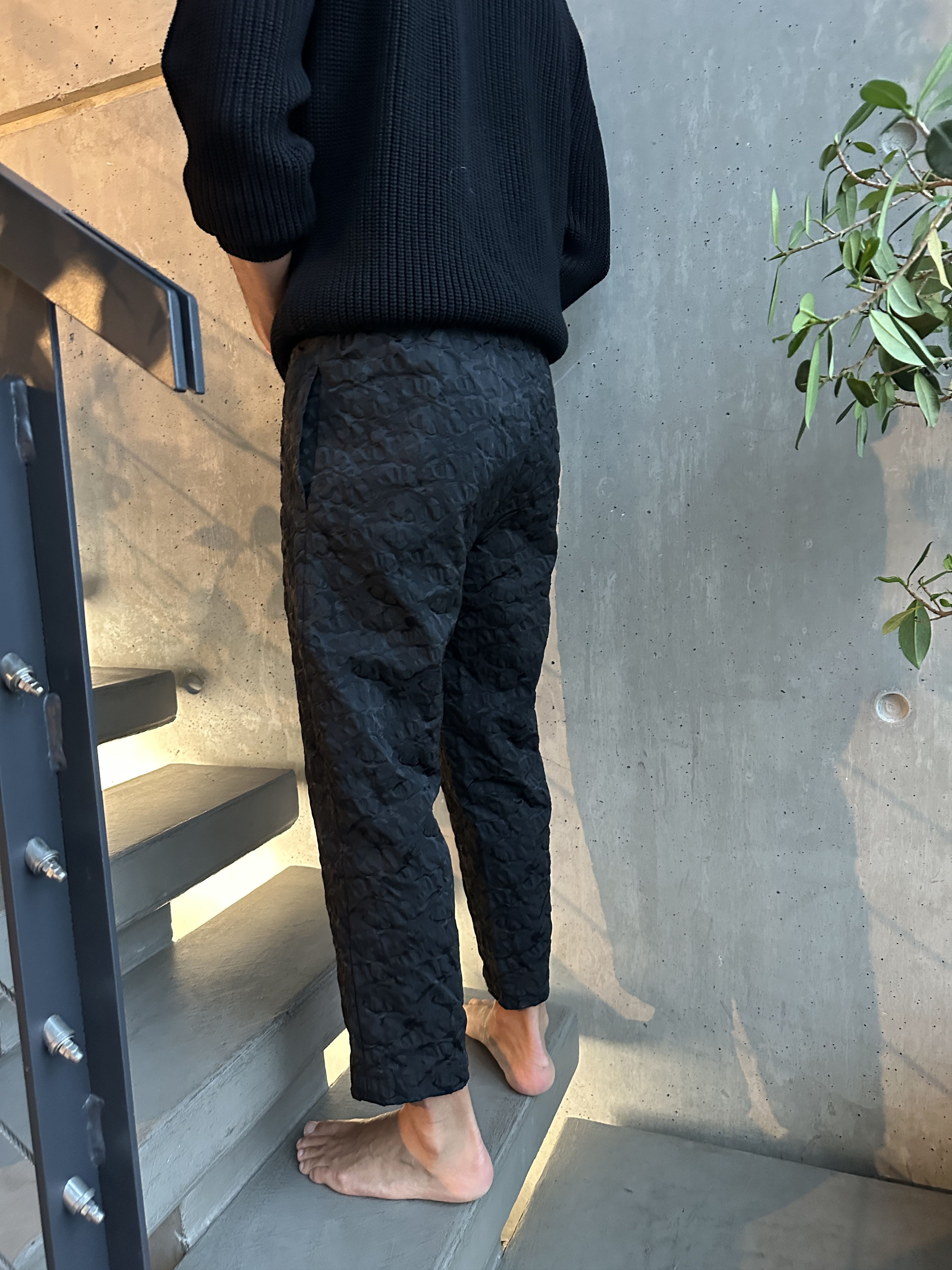 Comme des Garcons Textured black pant Size US 36 / EU 52 - 4 Thumbnail