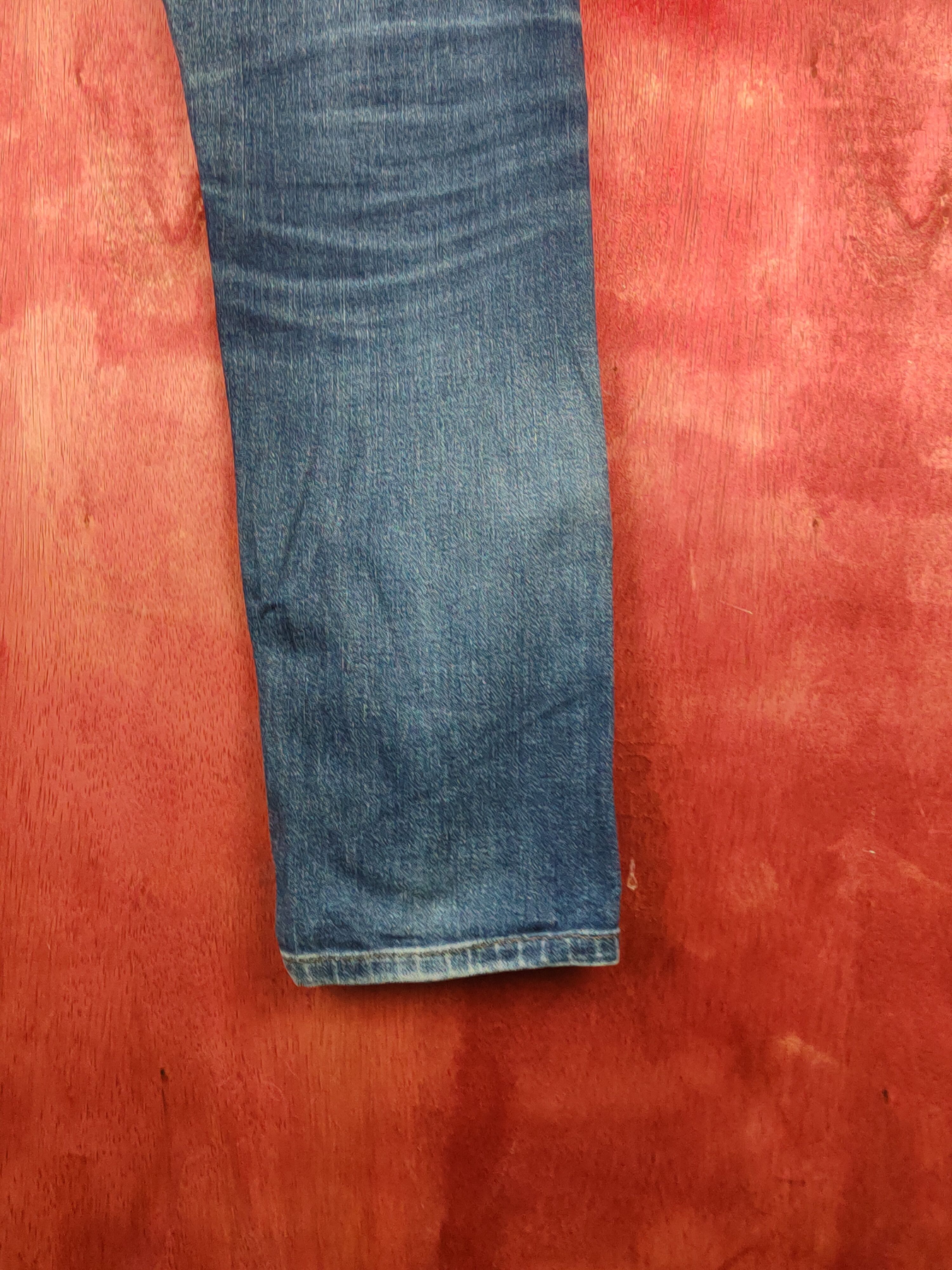 Japanese Brand Uniqlo Dark Blue Distressed Ripped Jeans #S1776 Size US 32 / EU 48 - 11 Thumbnail