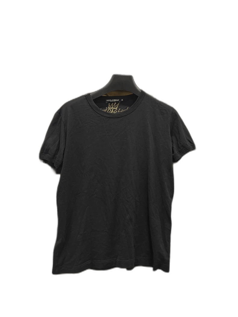 Dolce & Gabbana DG Black Short Sleeve Shirt Size 44 Size US L / EU 52-54 / 3 - 1 Thumbnail