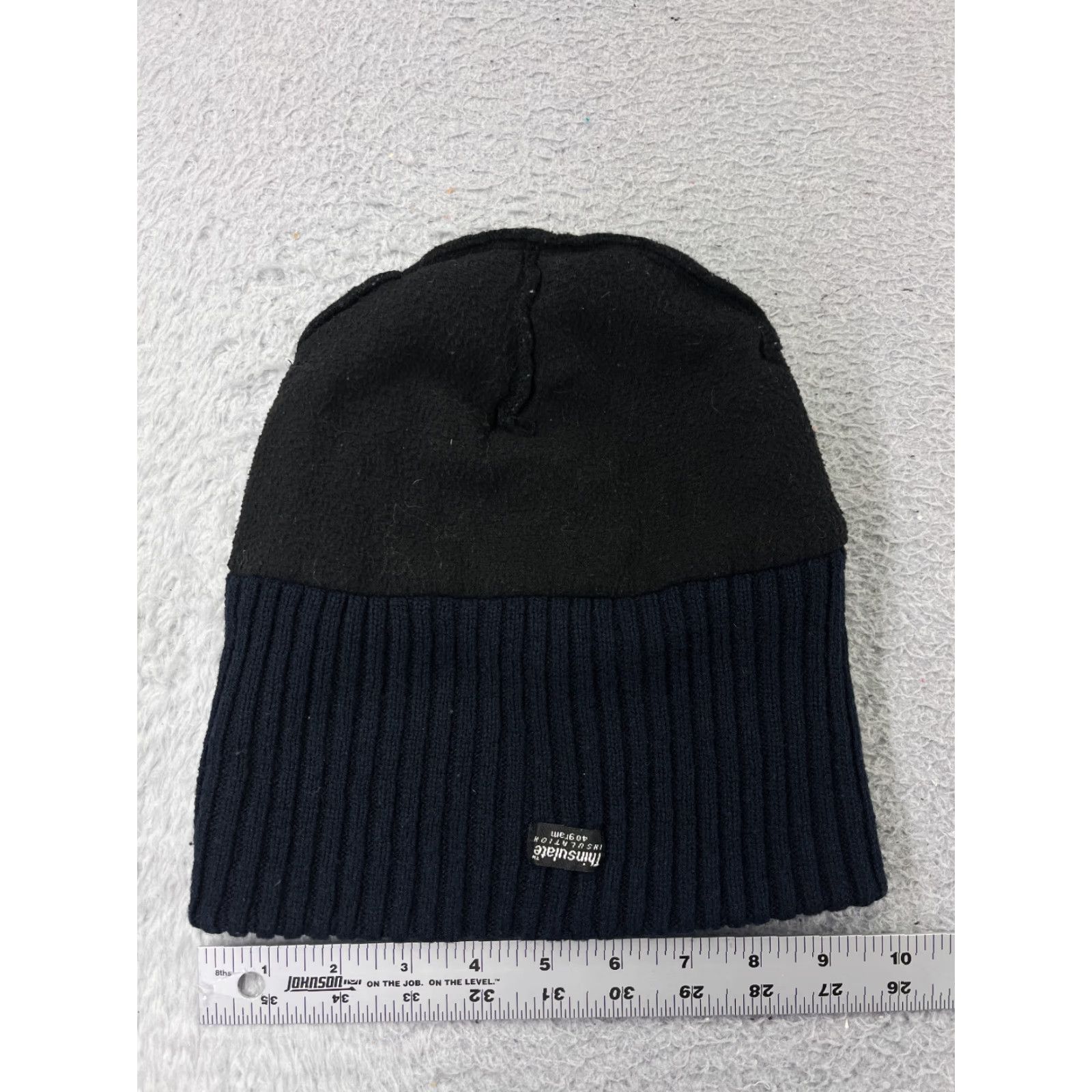 Vintage Thinsulate Beanie Hat Adult Black Knit Insulation Lined Acrylic Polyester Size ONE SIZE - 4 Thumbnail