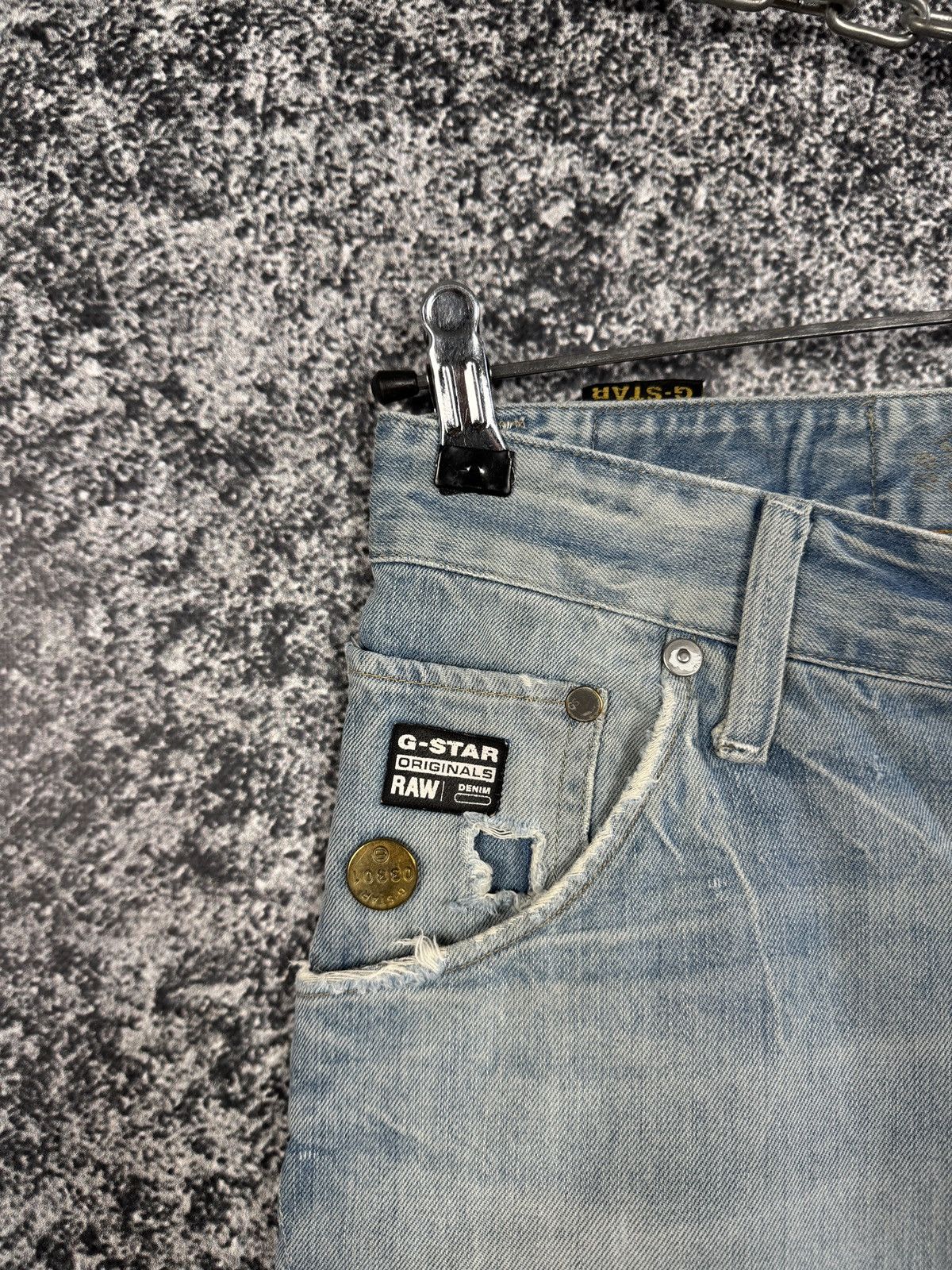 G-Star G-Star RAW Arc 3D Loose Tapered Jeans Distressed Italy Sz 30 Size US 30 / EU 46 - 7 Thumbnail