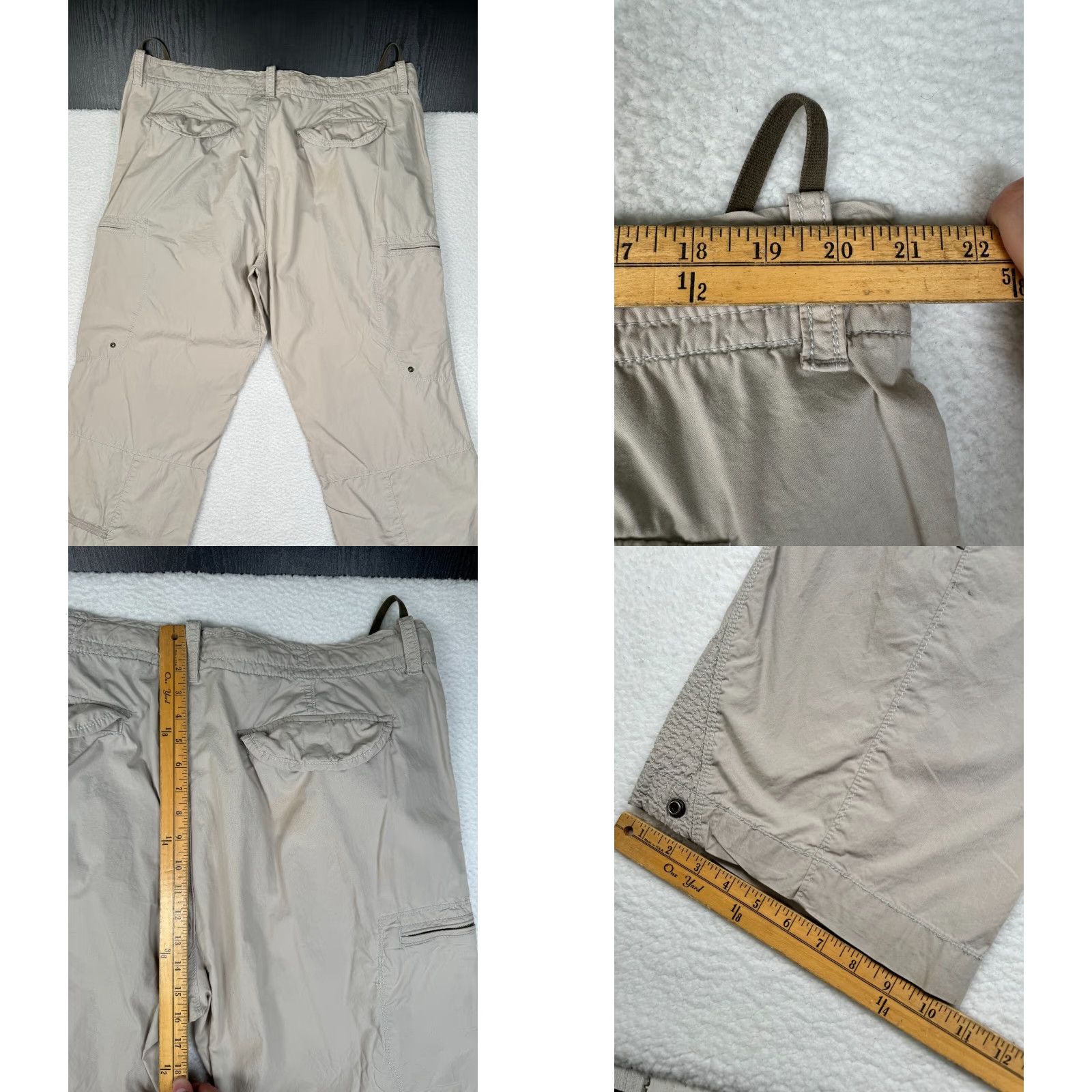 Gap VINTAGE Gap Paratrooper Cargo Pants Beige Mens 2XL Fits 42x33 Beige Hiking Size US 39 - 10 Thumbnail