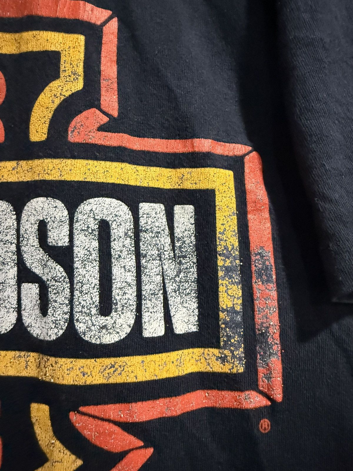 Harley Davidson Vintage 90s Harley Davidson Trade Marke Logo Faded Tee Size US XL / EU 56 / 4 - 4 Thumbnail