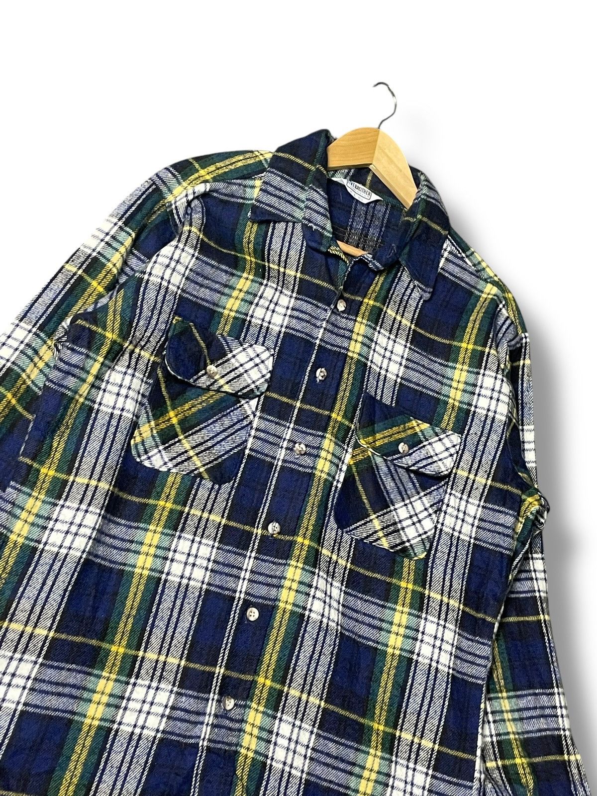 FiveBrother × Vintage Five Brother Brand Wool Flannel Button Up (58) Size US L / EU 52-54 / 3 - 4 Thumbnail