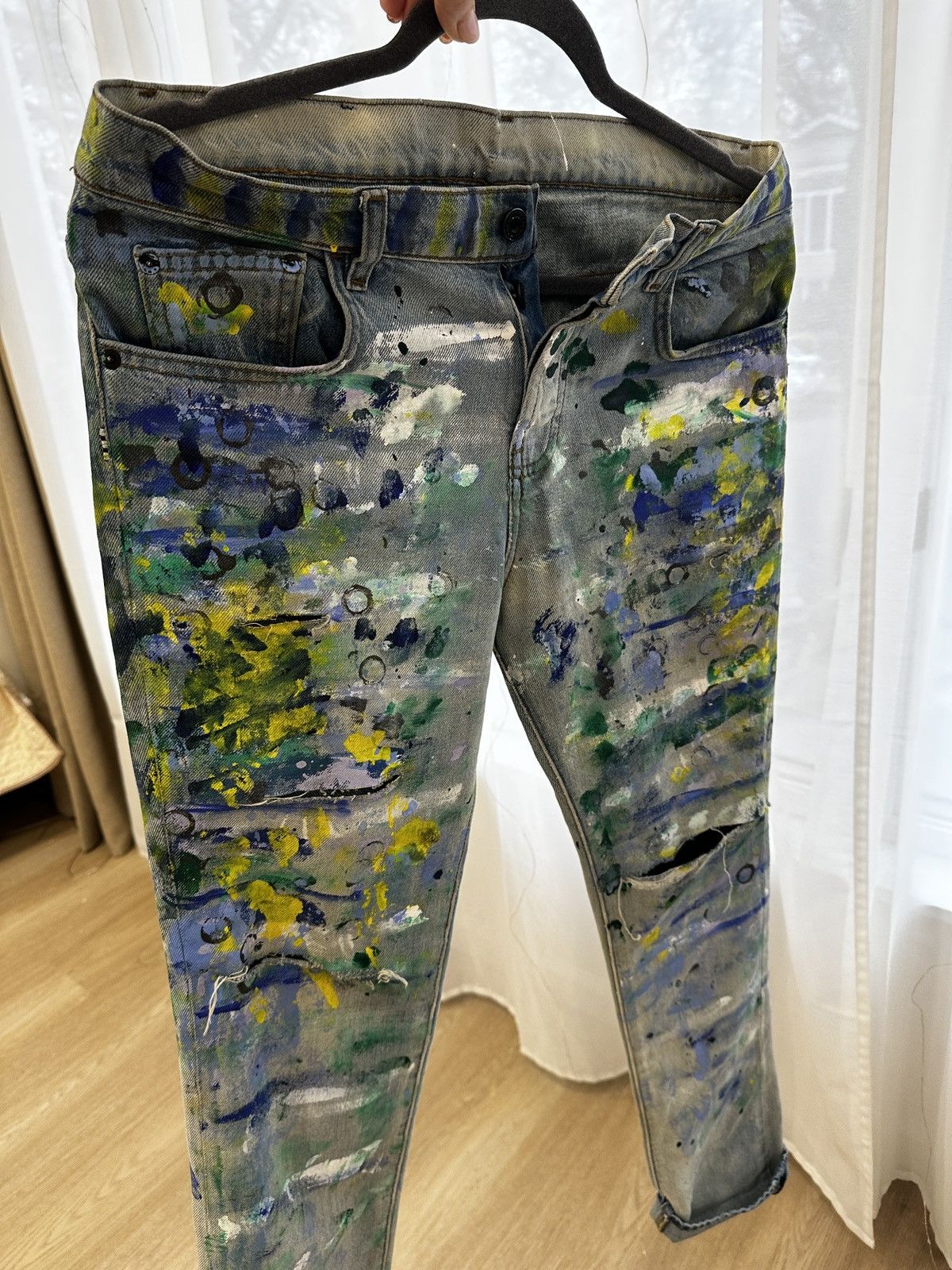 Proenza Schouler PROENZA SCHOULER PAINTED DENIM Size 26" / US 2 / IT 38 - 2 Thumbnail