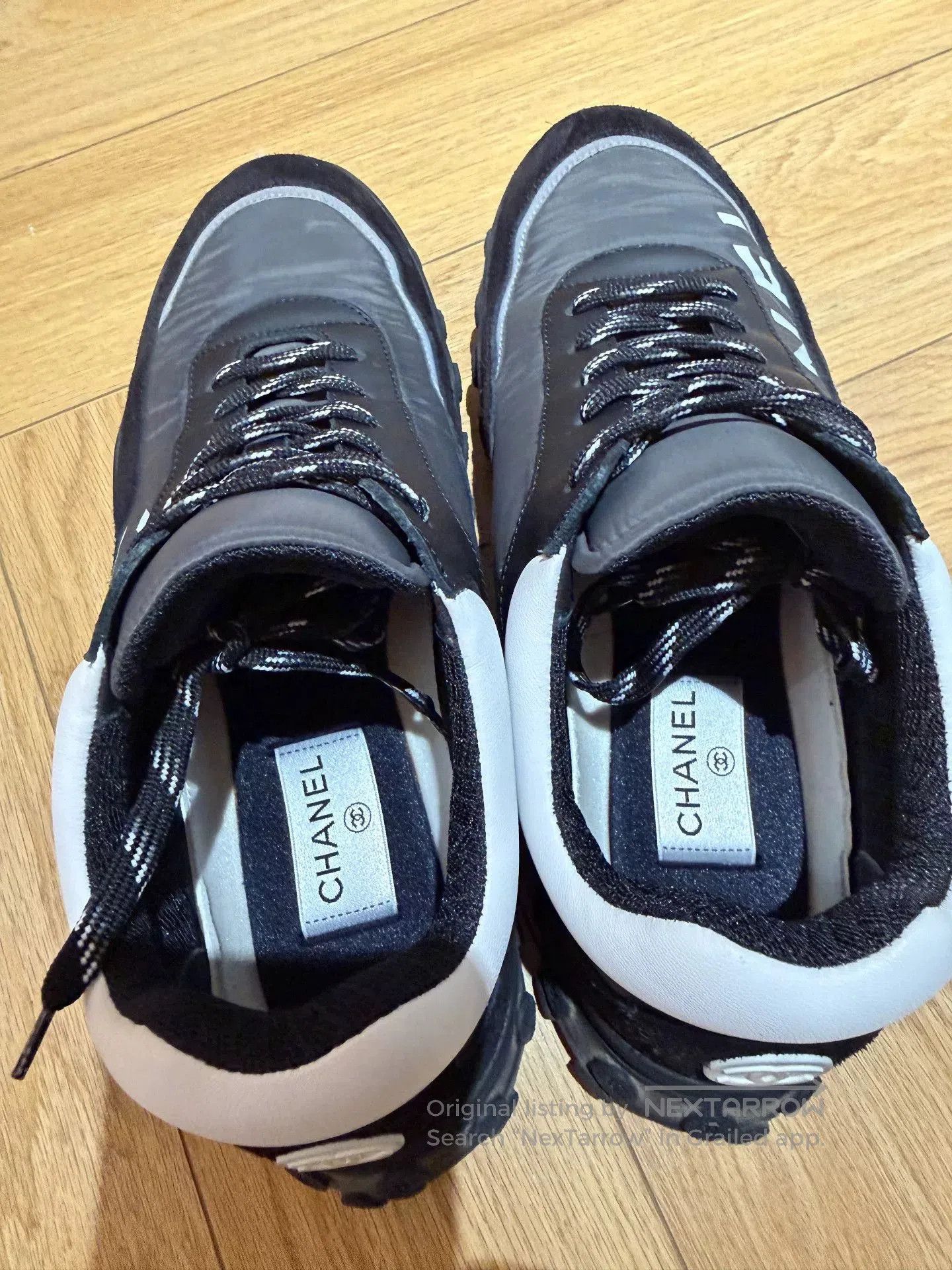 Chanel Chanel Black and White Athletic Sneakers. Size US 9 / EU 42 - 4 Thumbnail