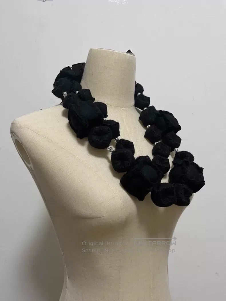 Comme des Garcons Comme Des Garcons tricot knit necklace with brand label| Size ONE SIZE - 1 Thumbnail