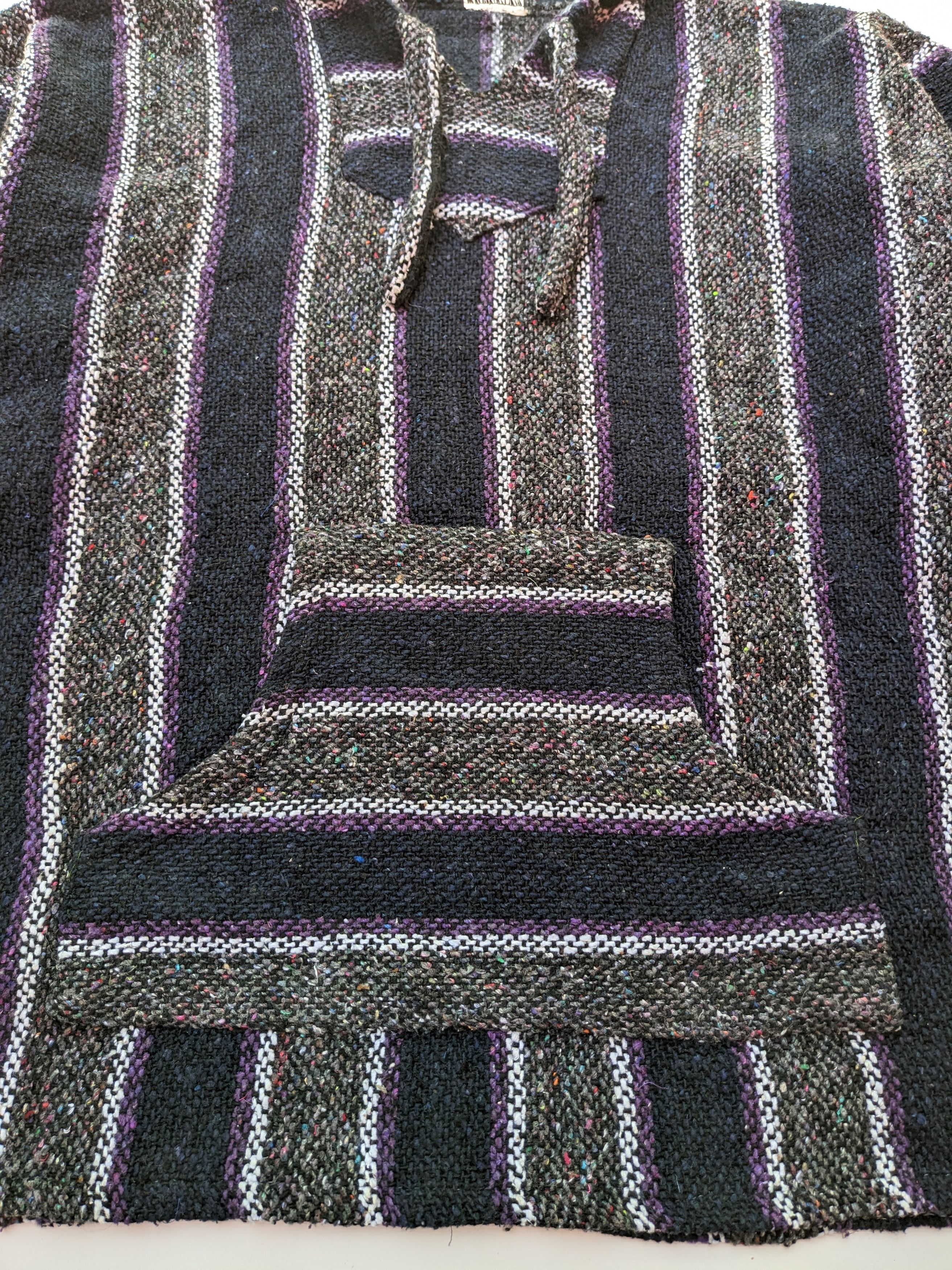 Vintage Vintage mexican ponchos hoodie Size US L / EU 52-54 / 3 - 4 Thumbnail