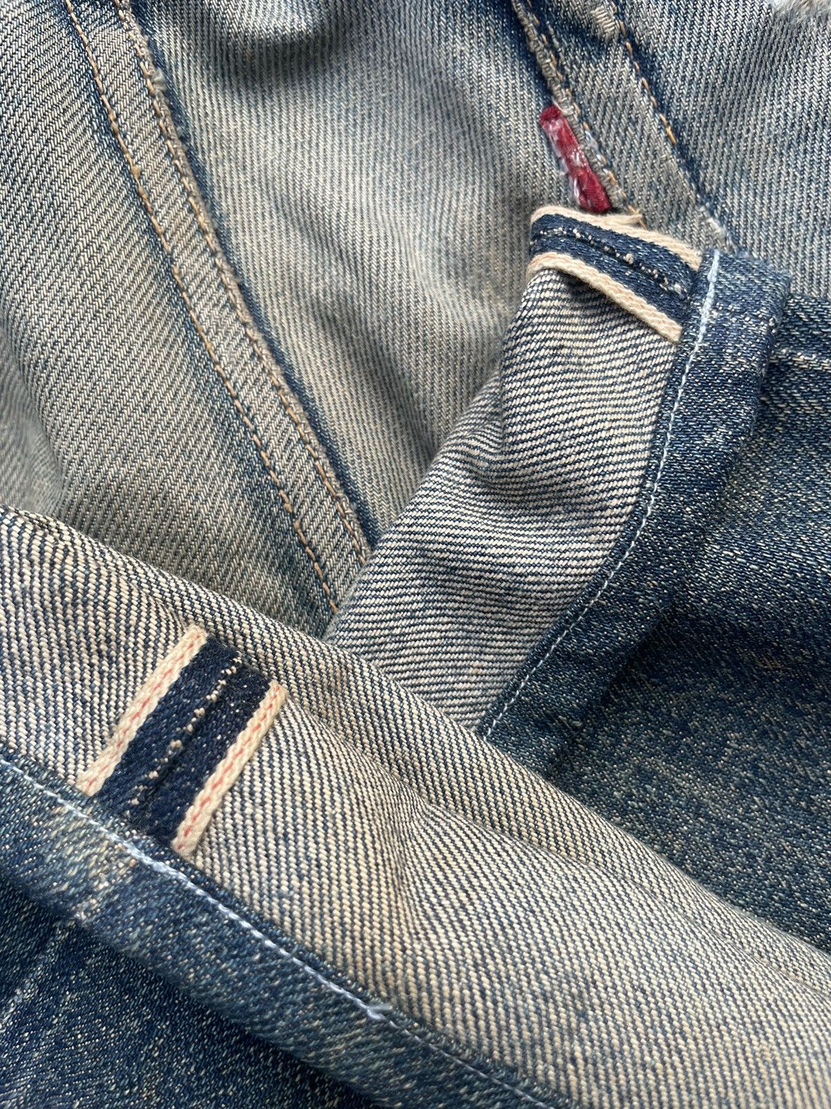 Japanese Brand × Vintage Vintage Gleem Selvedge Distresed Denim Size US 34 / EU 50 - 15 Thumbnail