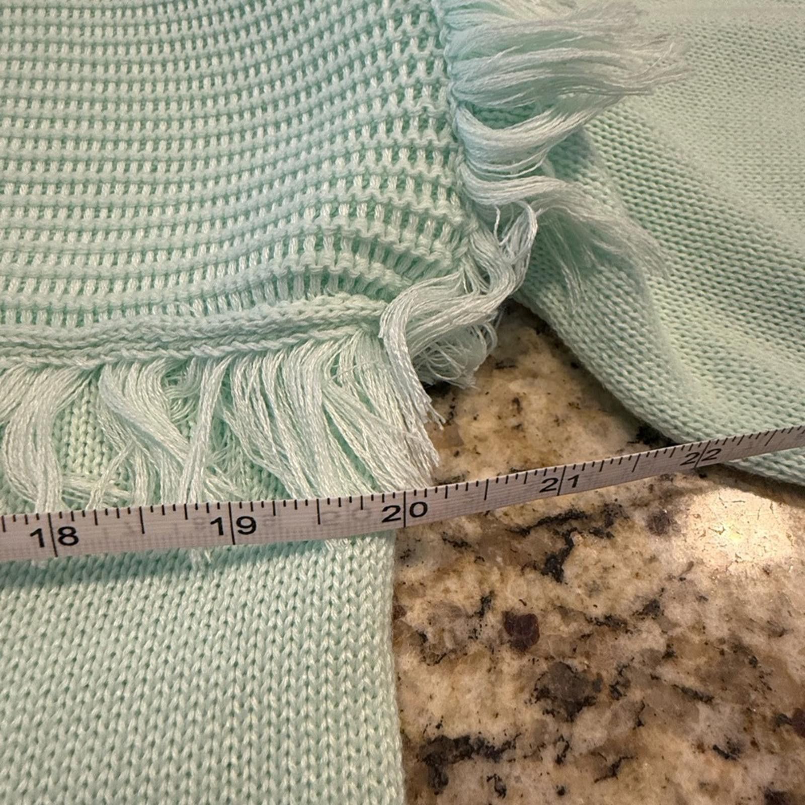 Other Grace + Karma mint green sweater fringe ribbed SZ SM Size S / US 4 / IT 40 - 10 Thumbnail