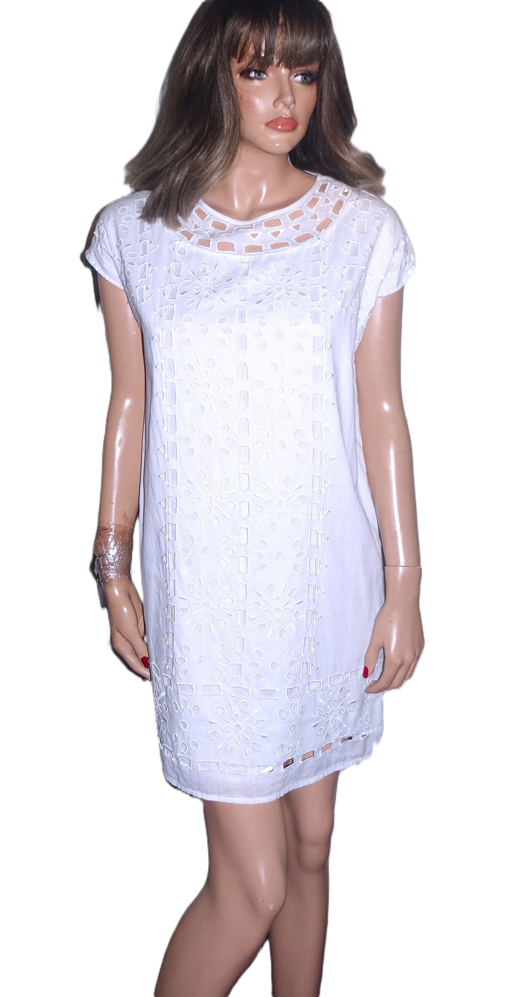 Michael Kors Michael Kors White Eyelet Dress S Size S / US 4 / IT 40 - 2 Thumbnail