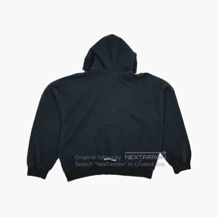 Balenciaga Balenciaga Black Logo Embroidered Long Sleeve Hoodie. Size US XS / EU 42 / 0 - 3 Thumbnail