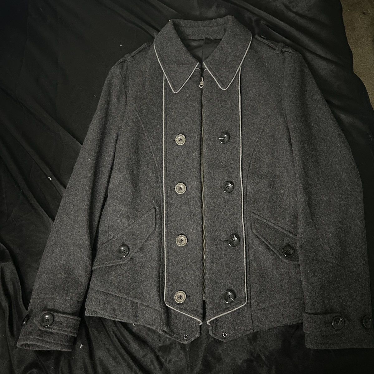 PPFM PPFM All roads lead to rock Double Breasted Wool Jacket Size US L / EU 52-54 / 3 - 1 Thumbnail