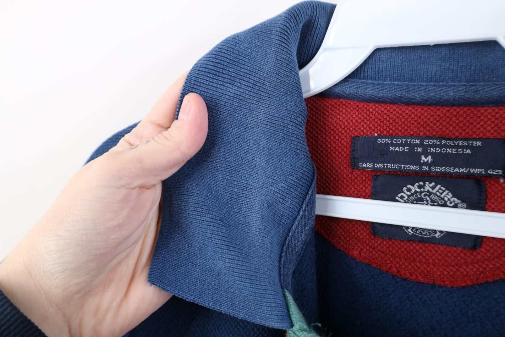 Vintage Vintage 90s Streetwear Heavyweight Knit Pullover Polo Size US M / EU 48-50 / 2 - 9 Thumbnail
