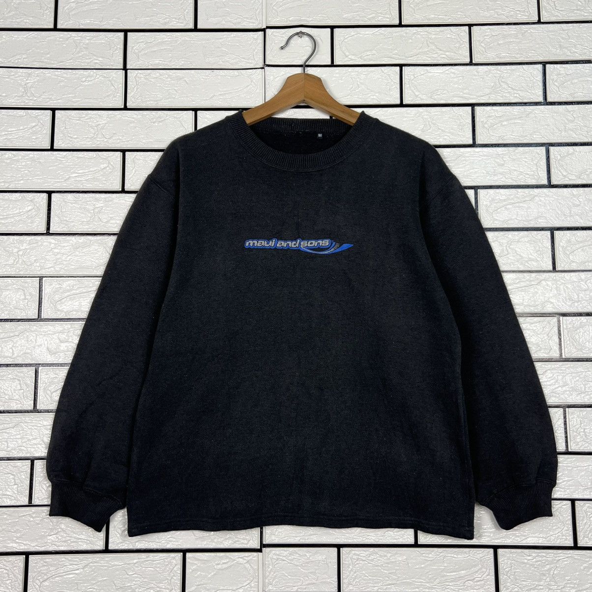 Maui and Sons 90's MAUI AND SONS Boardwear Big Logo Sweatshirt #4041-C184 Size US S / EU 44-46 / 1 - 3 Thumbnail