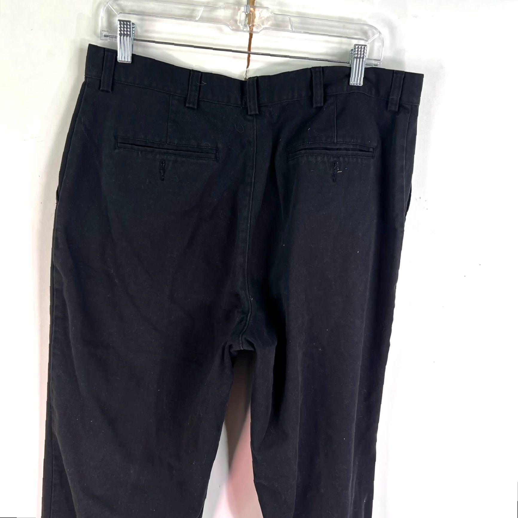 Vintage Premier International Chino Pants Mens 36X30 Black Size US 36 / EU 52 - 3 Thumbnail