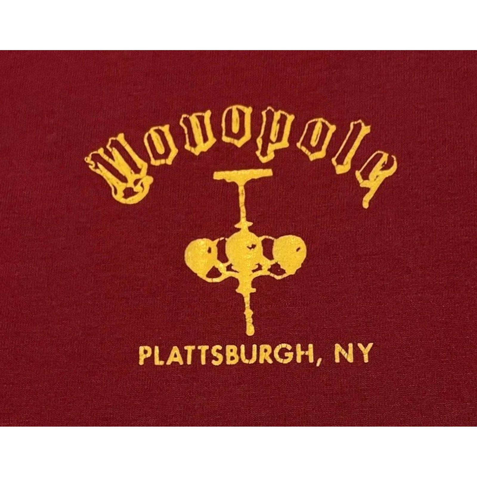Vintage VINTAGE Monopole Bar Shirt M Red 80s 90s Plattsburgh NY Grunge Harley Motorcycle Rock Punk USA USA Hip Hop Retro Rock Shop Size US M / EU 48-50 / 2 - 4 Thumbnail