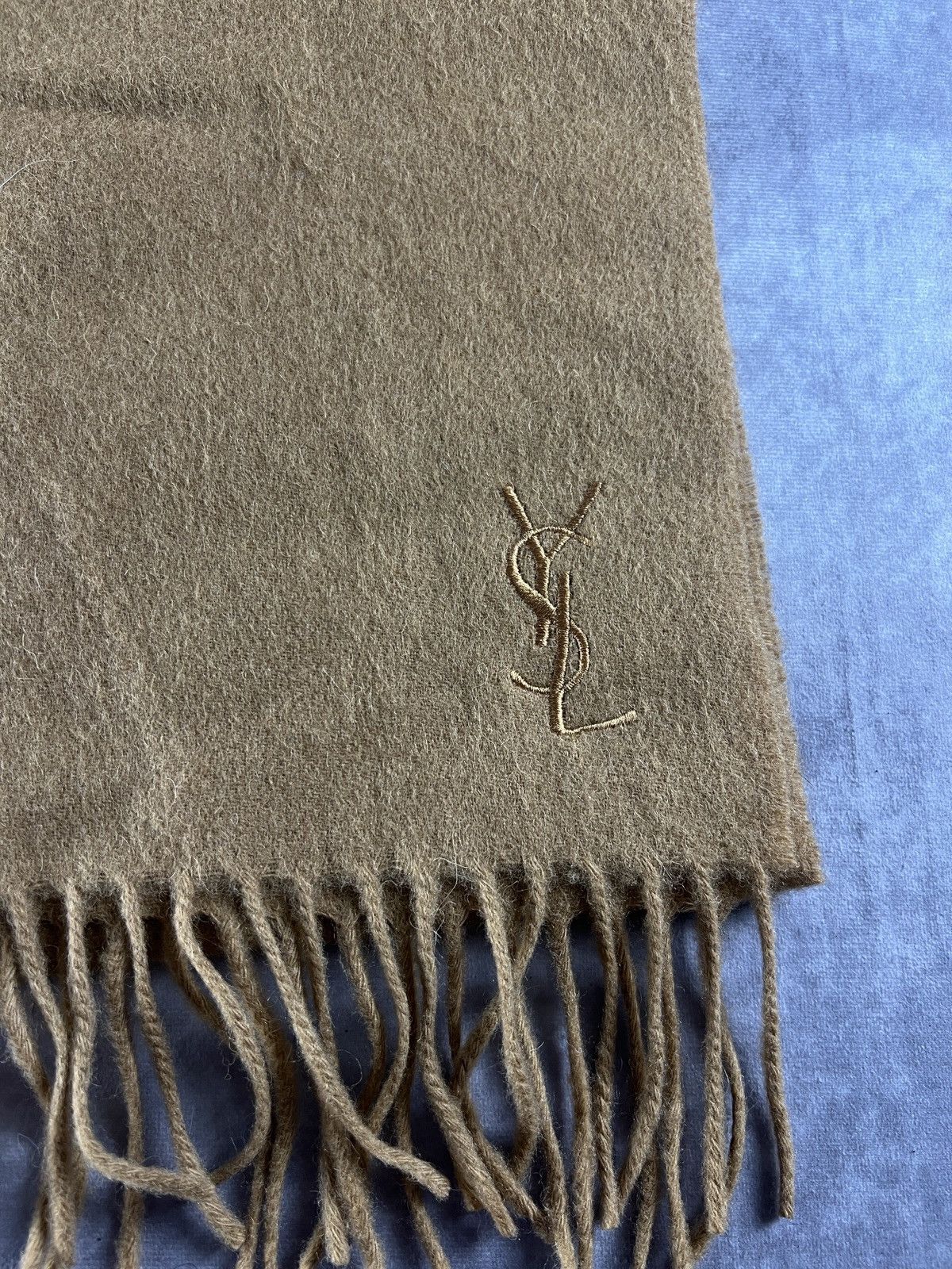 Yves Saint Laurent Vintage YSL Yves Saint Lauren Scarves Muffler Wool Size ONE SIZE - 3 Thumbnail