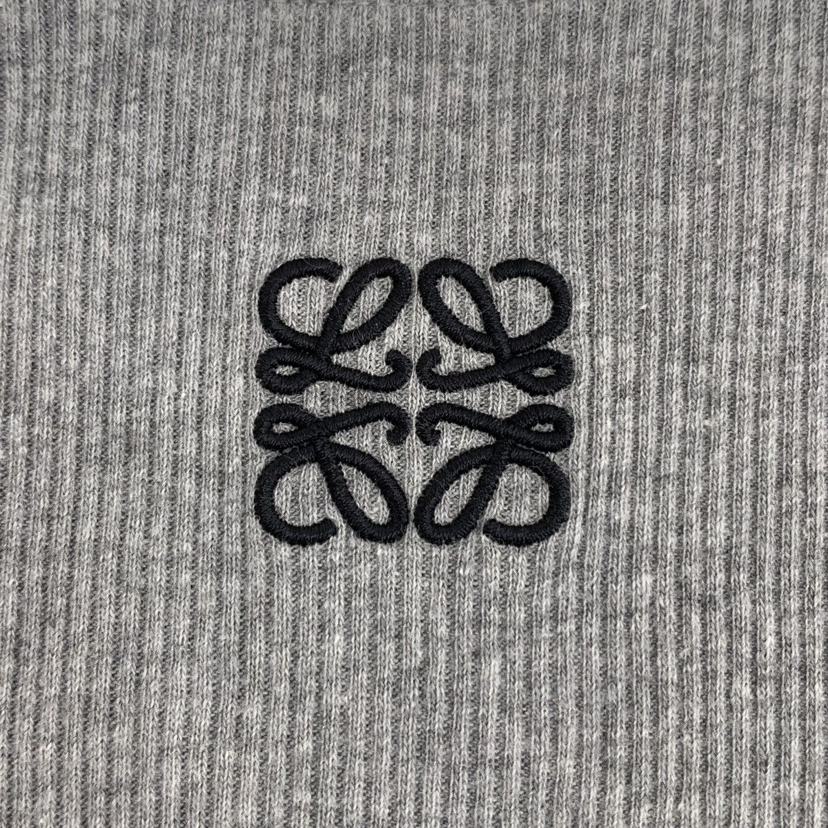 Loewe Loewe 23SS Grey Logo Embroidered Sleeveless Knit Dress K26WX Size XS / US 0-2 / IT 36-38 - 6 Thumbnail