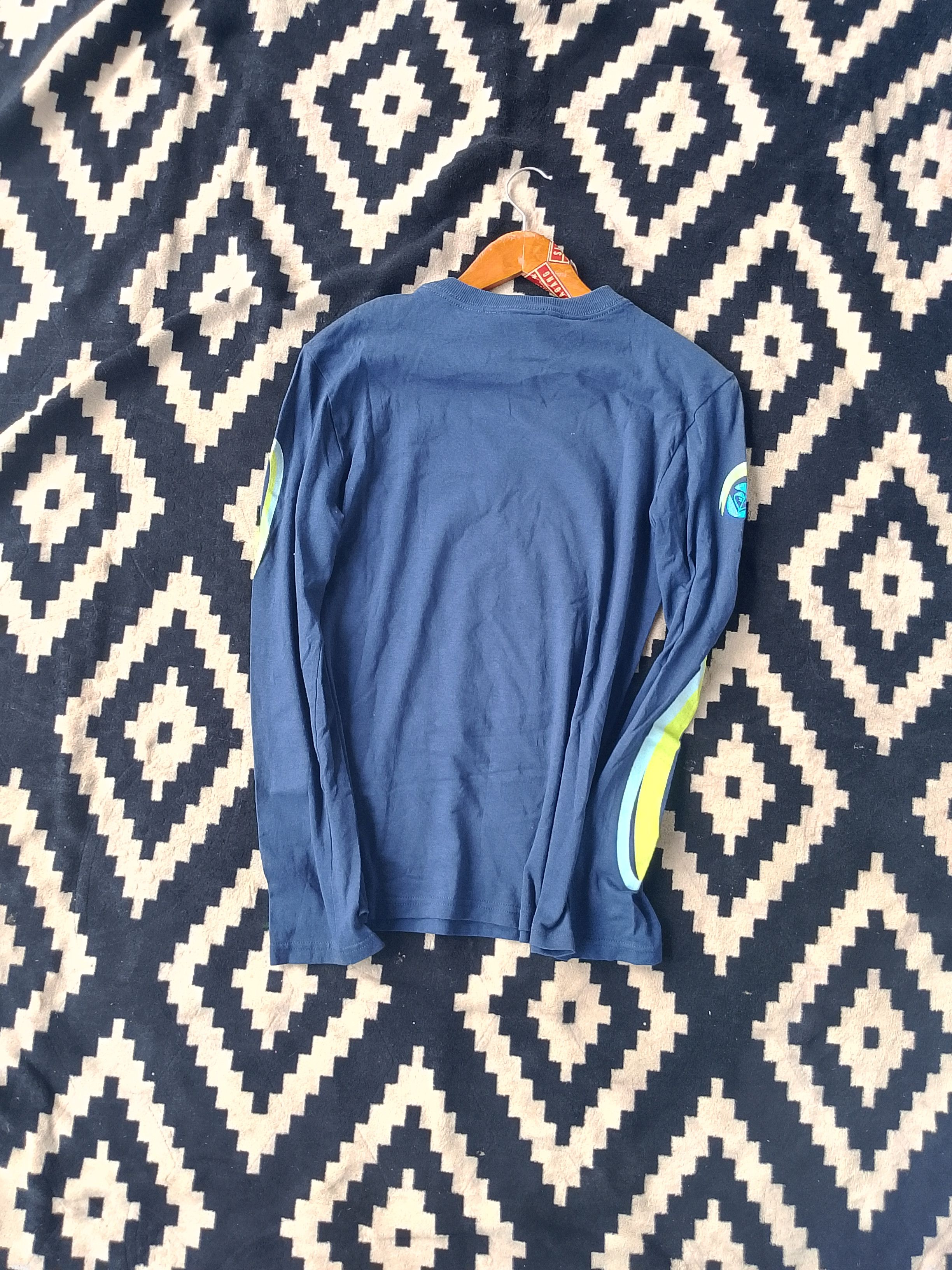 Quiksilver 💥 Vintage Surfwear Roxy Quiksilver Long Sleeve T-shirt Size US S / EU 44-46 / 1 - 5 Thumbnail