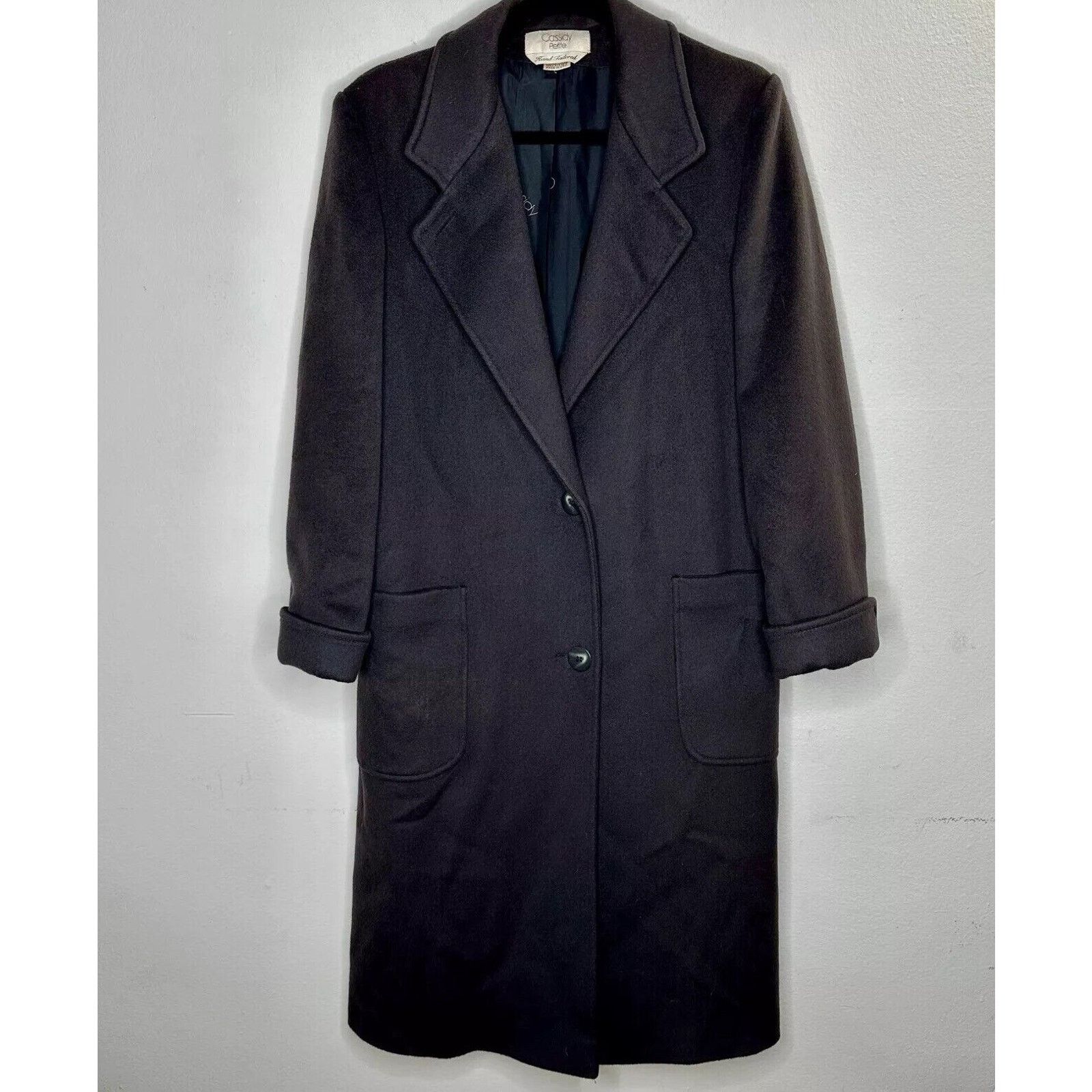 Other Cassidy Petite Brown 2-Button Wool Cuffed Back Pleat Coat 2 Size XS / US 0-2 / IT 36-38 - 1 Thumbnail