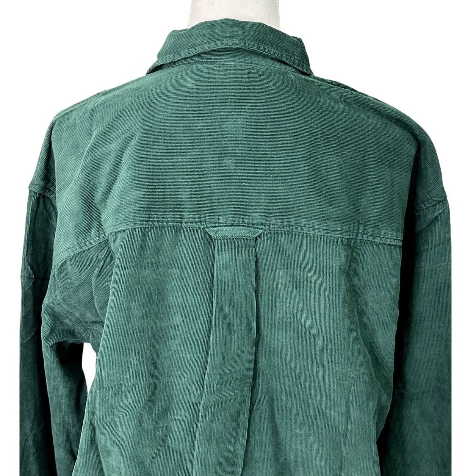 BP. BP Forest Green Corduroy Crop Shirt Jacket M NWT Grunge Size M / US 6-8 / IT 42-44 - 6 Thumbnail