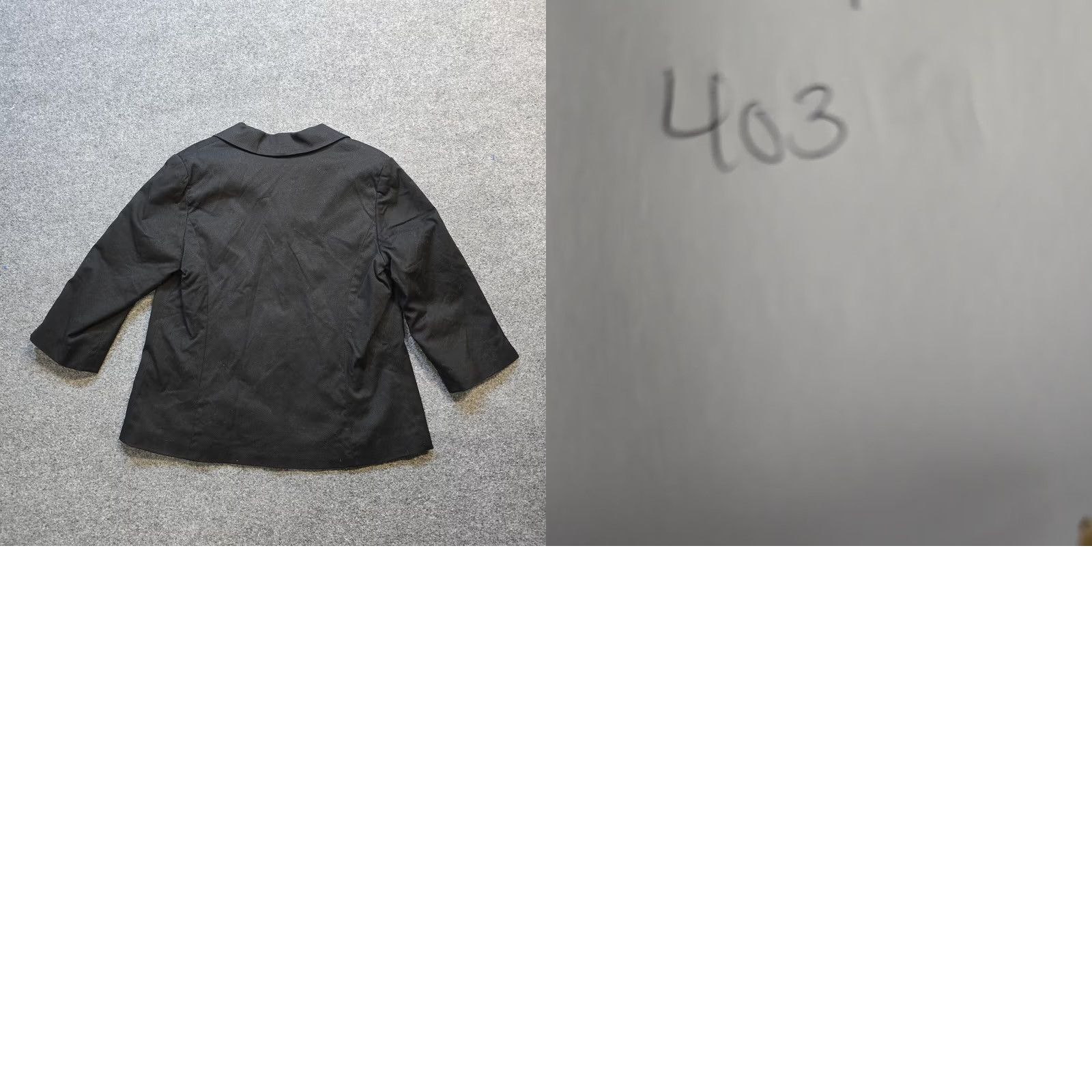 Bob Mackie Bob Mackie Jacket Womens Large Black 3/4 Sleeve Full Zip Embellished Art Casual Size L / US 10 / IT 46 - 8 Thumbnail