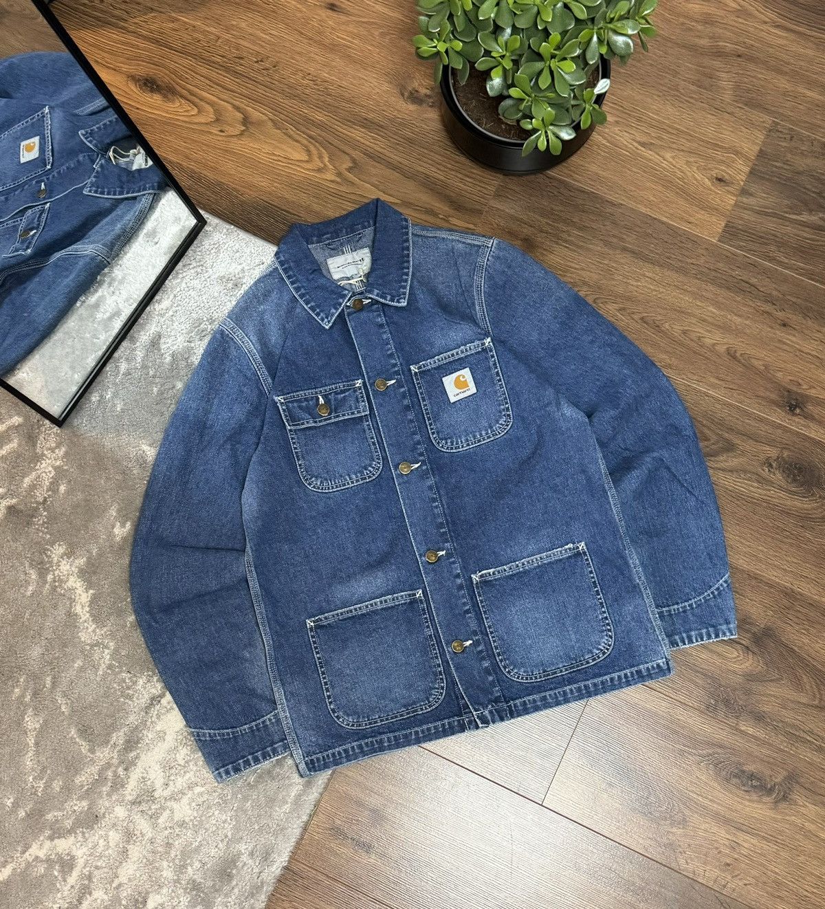 00s Carhartt Denim Michigan Coat Jeans Jacket