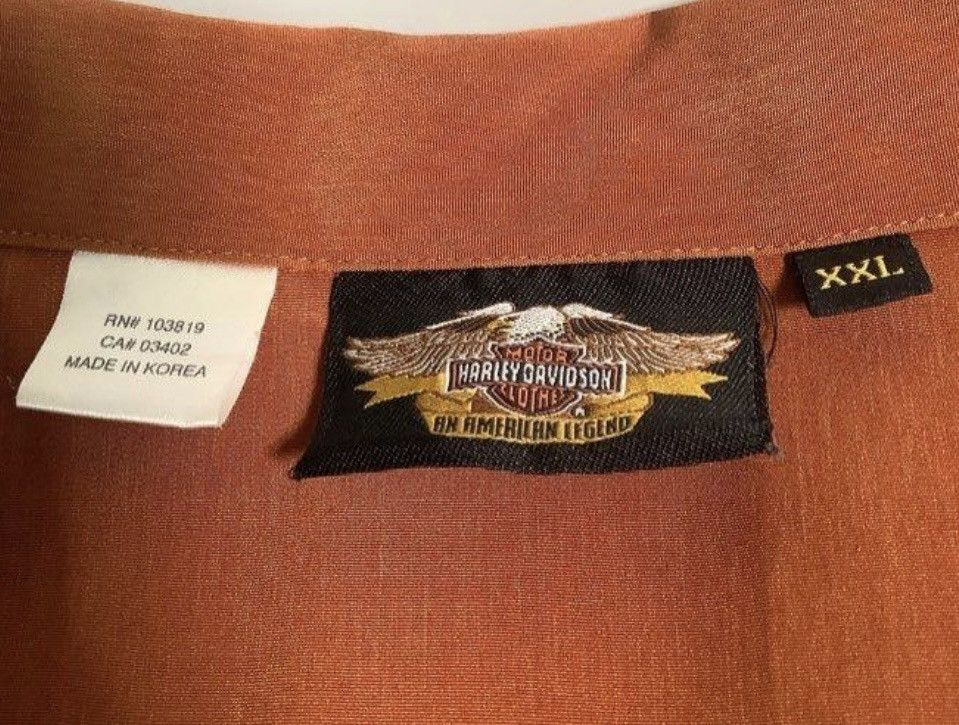 Harley Davidson × Vintage Vintage Harley Davidson Bowling Shirt. Front and Back Logos Size US XXL / EU 58 / 5 - 4 Thumbnail