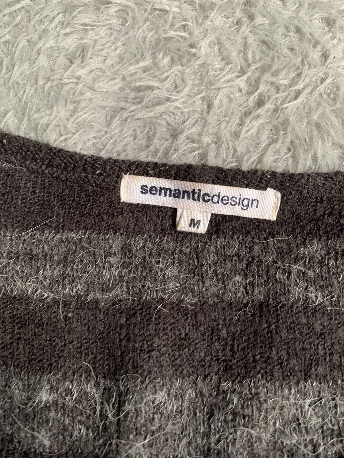 Japanese Brand Vintage Semantic Design Grunge Mohair Stripe Knit erd Size US M / EU 48-50 / 2 - 3 Thumbnail