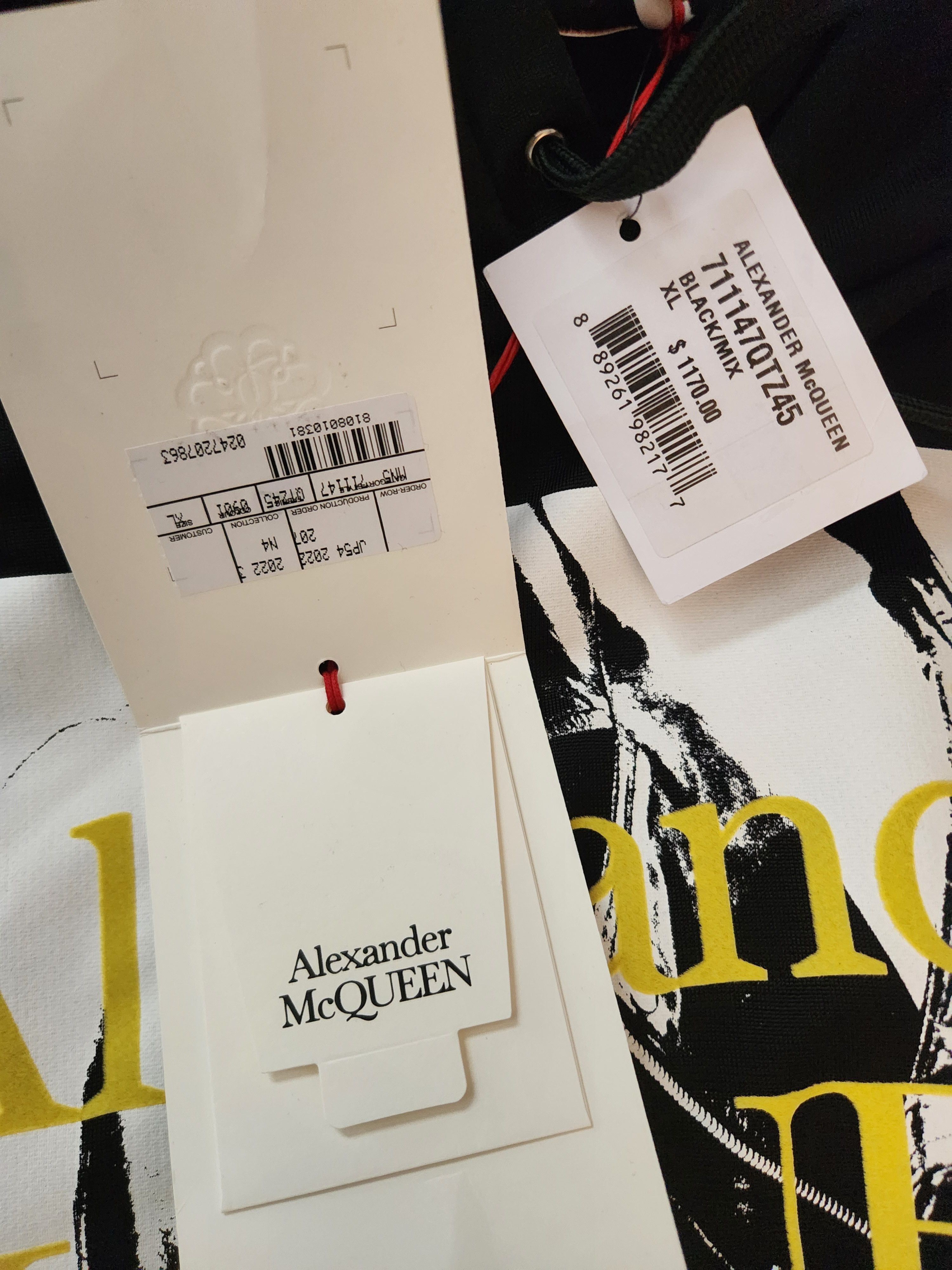 Alexander McQueen Alexander McQueen Atelier Graphics Drawstring Hoodie Size US XL / EU 56 / 4 - 3 Thumbnail