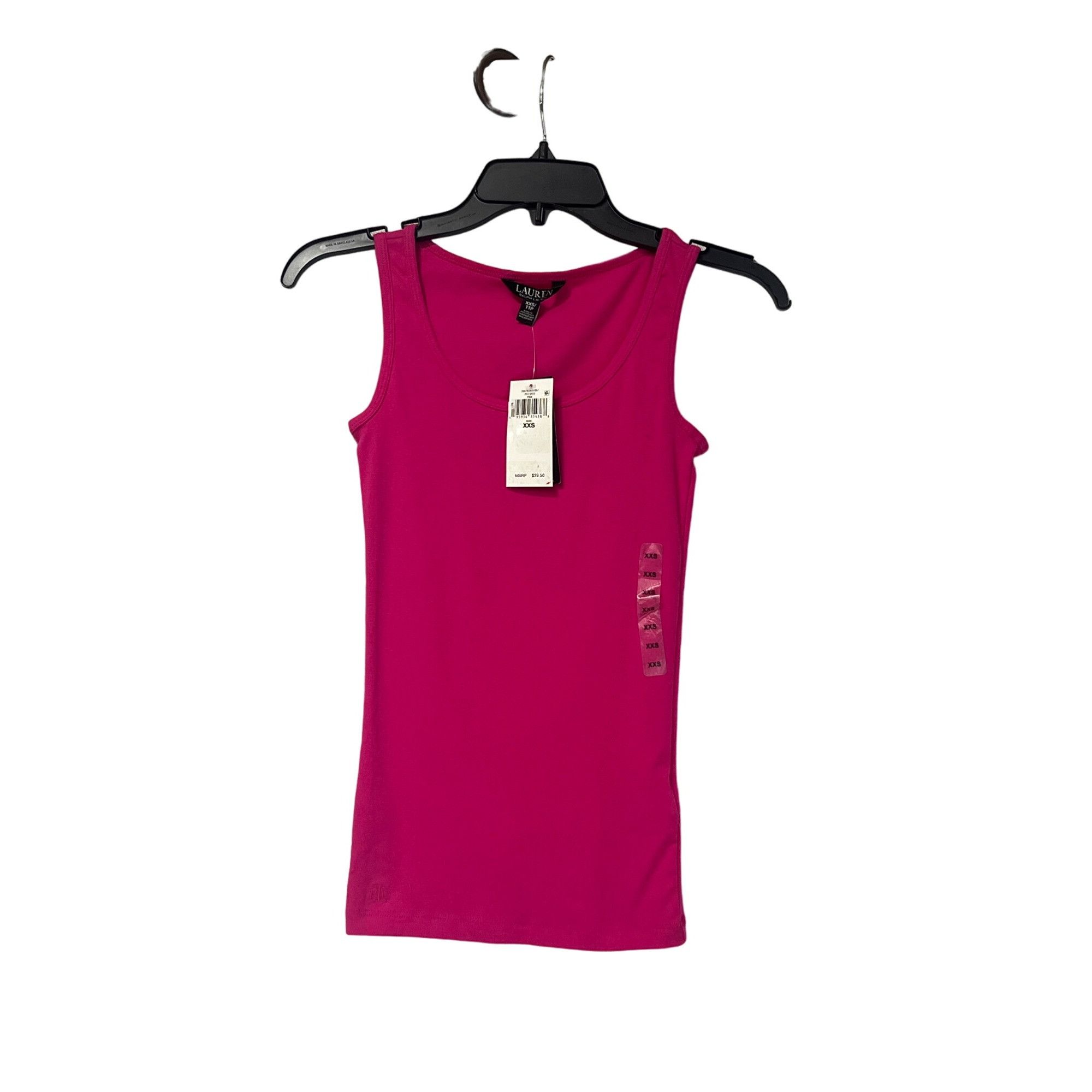 Lauren Ralph Lauren Lauren Ralph Lauren Women’s Scoop Neck Cotton Tank top, Pink Size XXS / US 00 / IT 34 - 9 Thumbnail