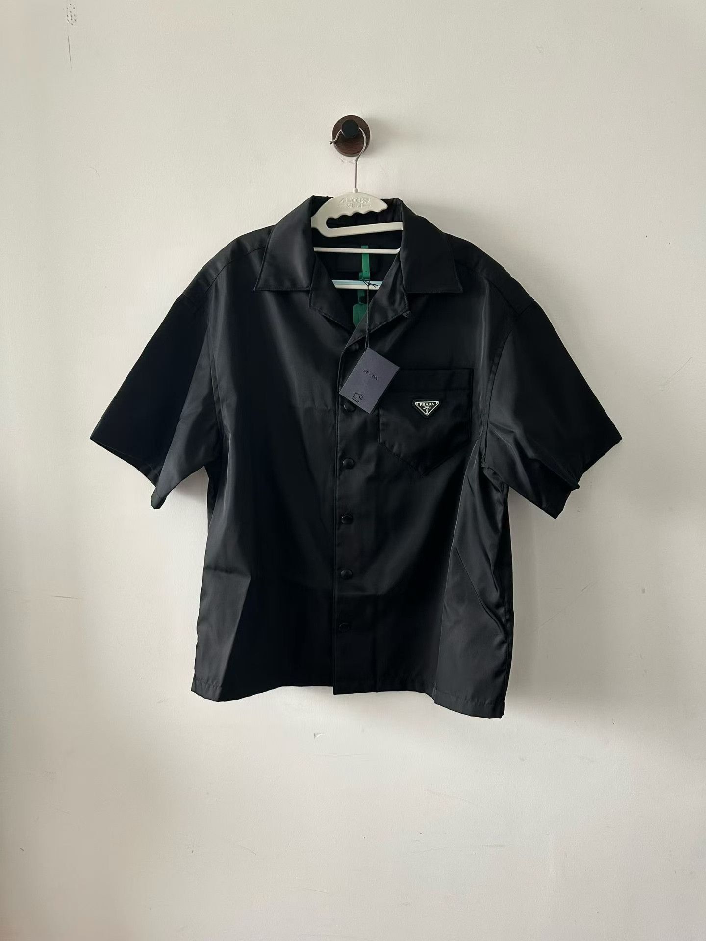 Prada Prada Six-Button Nylon Short-Sleeve Shirt Size US S / EU 44-46 / 1 - 1 Thumbnail