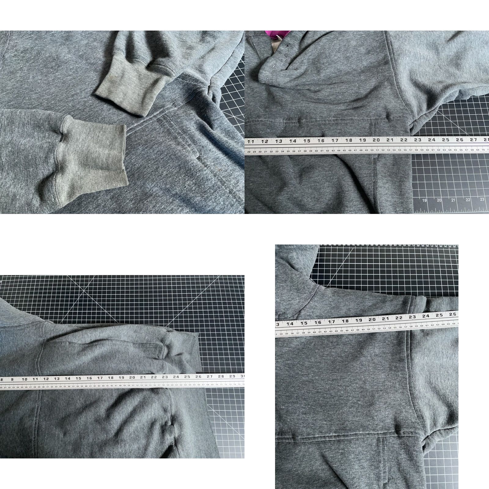 McGregor VINTAGE MacGregor Hoodie Men's Large Gray Thermal Lined Heavyweight Pullover Sweatshirt 90s Retro Size US L / EU 52-54 / 3 - 8 Thumbnail