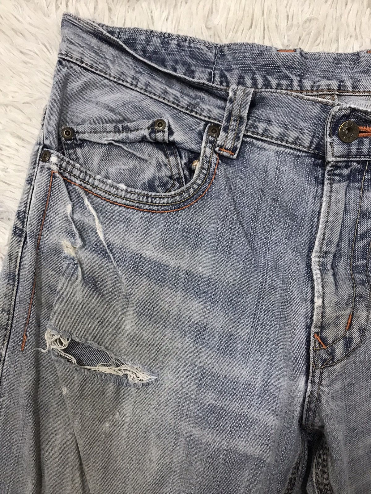 Edwin Vintage Edwin XU-S Distressed Design Jeans Size US 34 / EU 50 - 8 Thumbnail