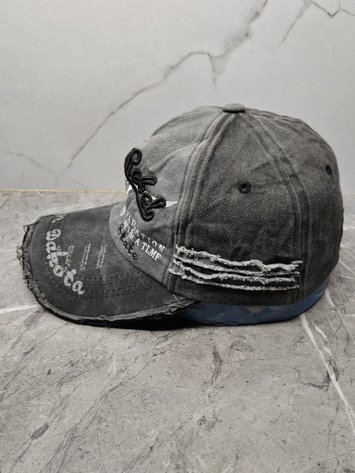 Japanese Brand Vintage Black Rebel Indian Dakota Distressed Cap Size ONE SIZE - 5 Thumbnail
