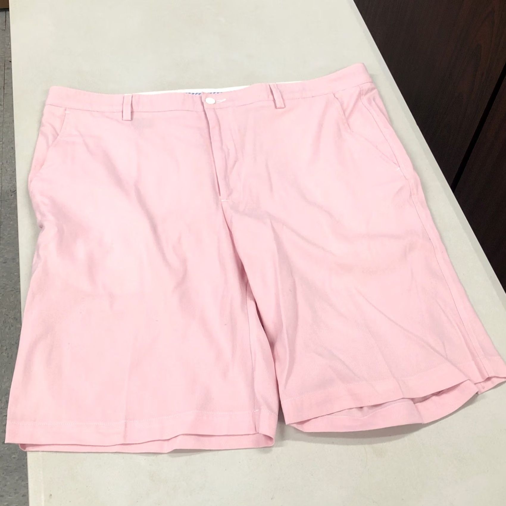 Footjoy FootJoy Shorts Men 40 Pink Chino Button Belt Loops 11in Knit Breathable Pockets Regular URL? Size US 40 / EU 56 - 5 Thumbnail
