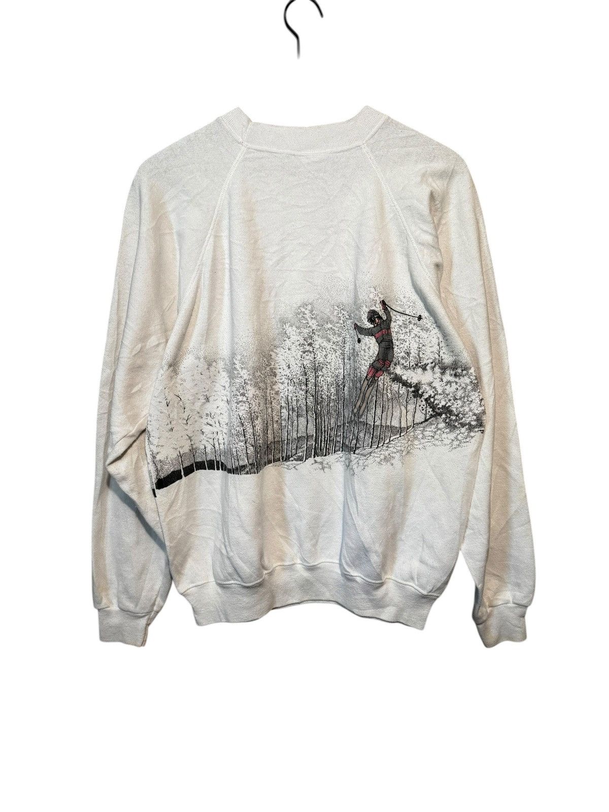 Vintage 90s skiing wraparound crewneck Size US XL / EU 56 / 4 - 4 Thumbnail