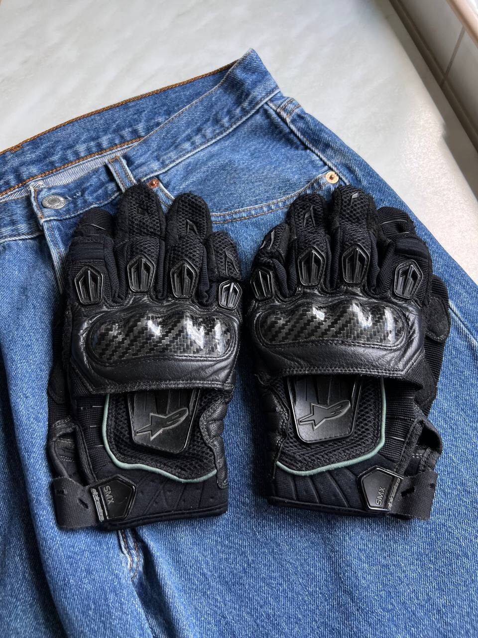 Alpinestars Vintage Alpinestars Black Leather Gloves Motorcycle Racing Size ONE SIZE - 1 Thumbnail