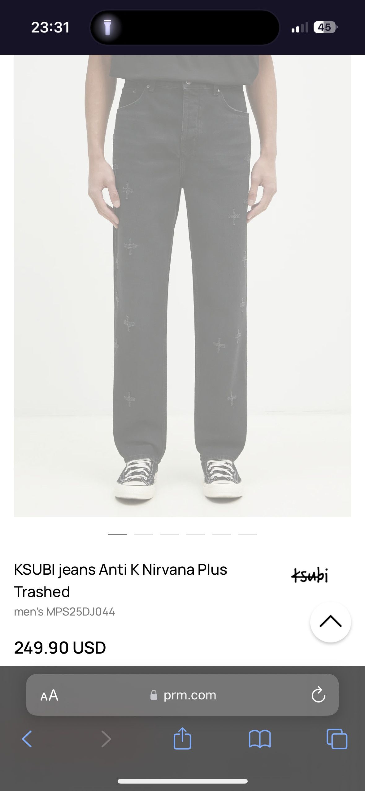 Ksubi Ksubi Anti K Nirvana Plus Trashed Black Size 32 Size US 32 / EU 48 - 2 Thumbnail