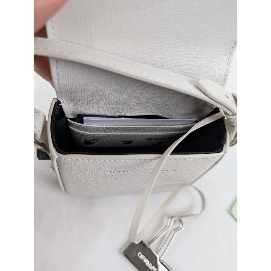 Off-White o1rshd1 Size: OS / Diag Baby Flap Bag in White/Black Size ONE SIZE - 12 Thumbnail